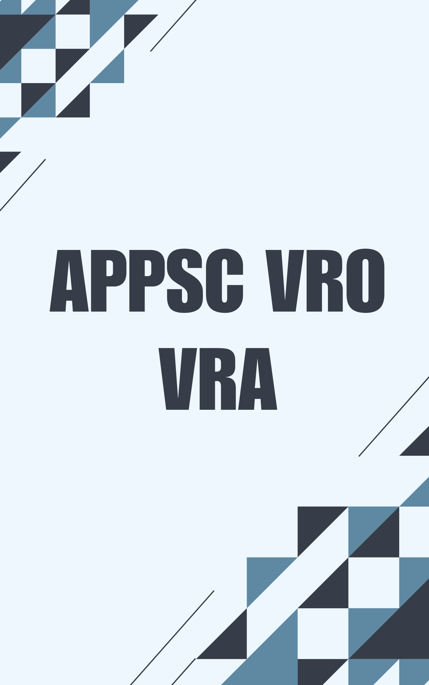 APPSC VRO VRA Question with Answer