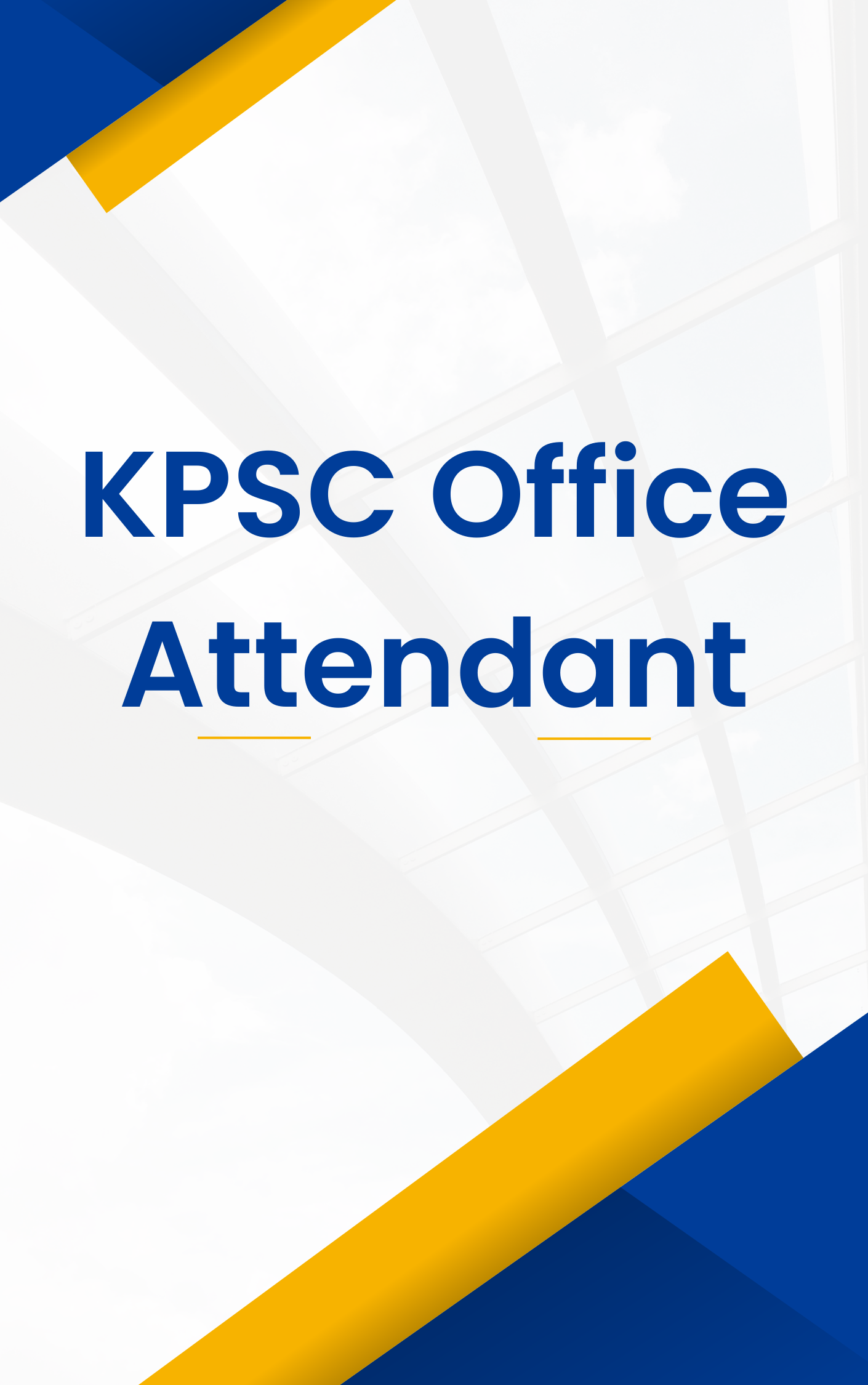 KPSC Office Attendant Mock Test Free