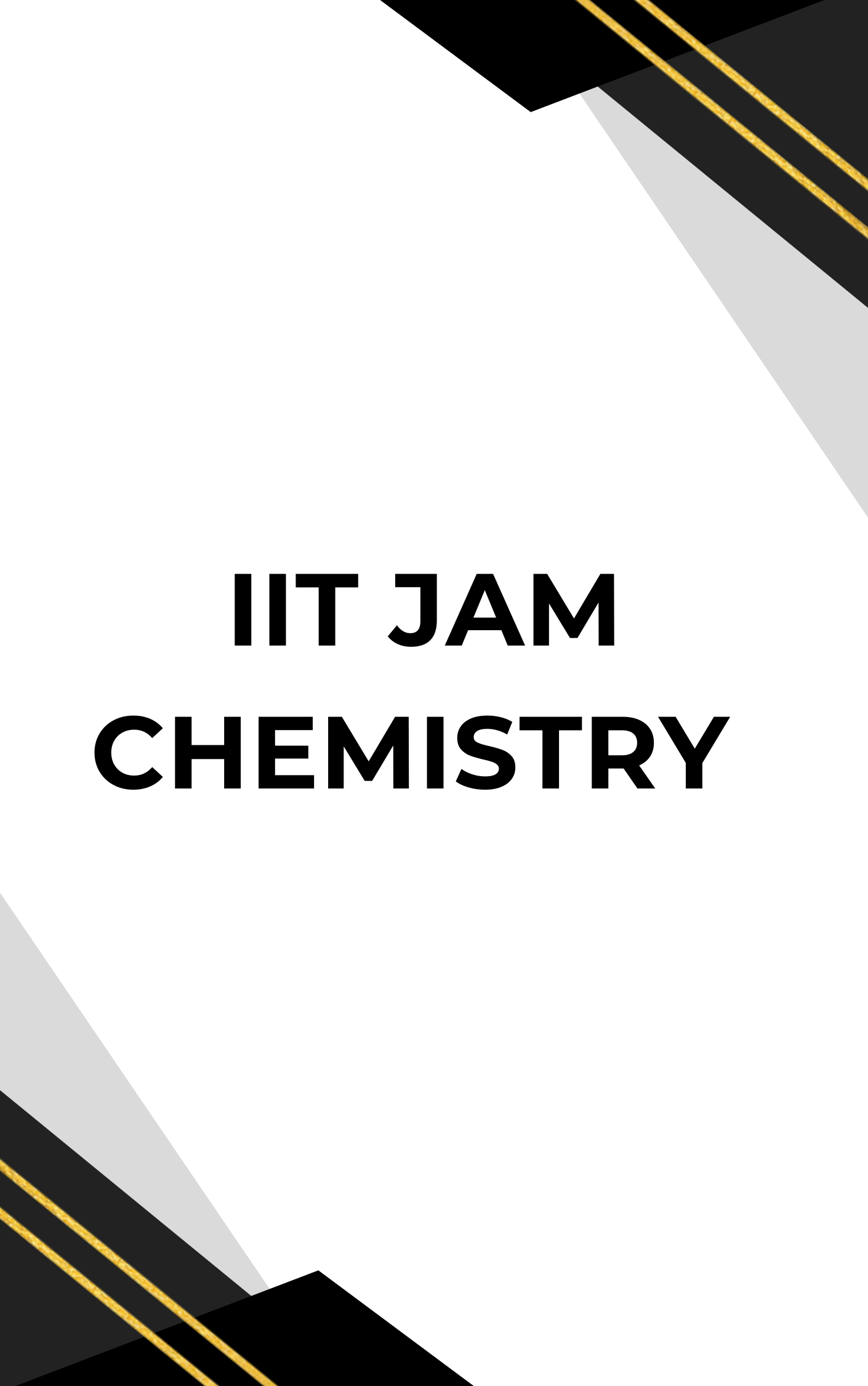 IIT JAM Chemistry Important MCQ
