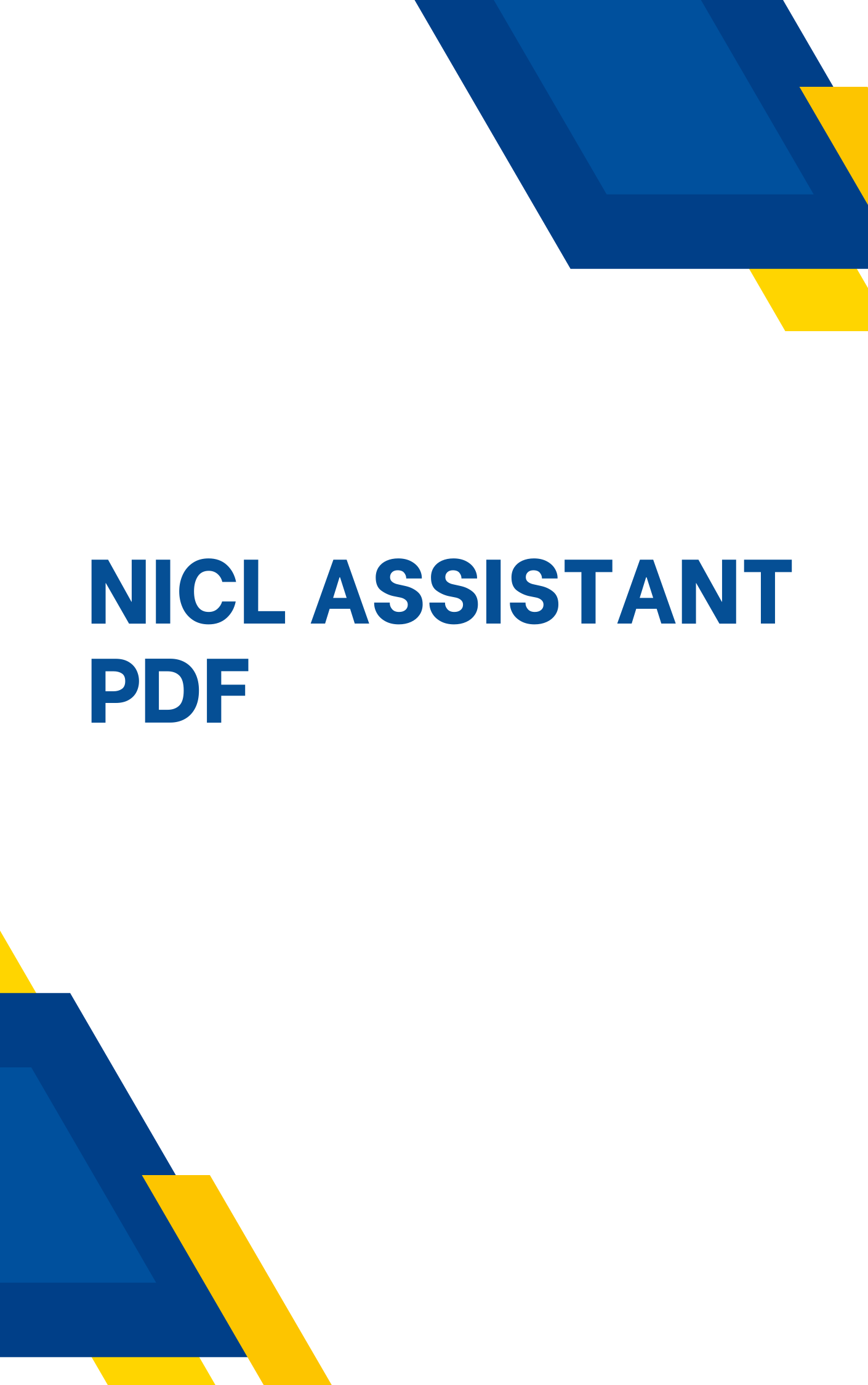 NICL Assistant Free Test Series