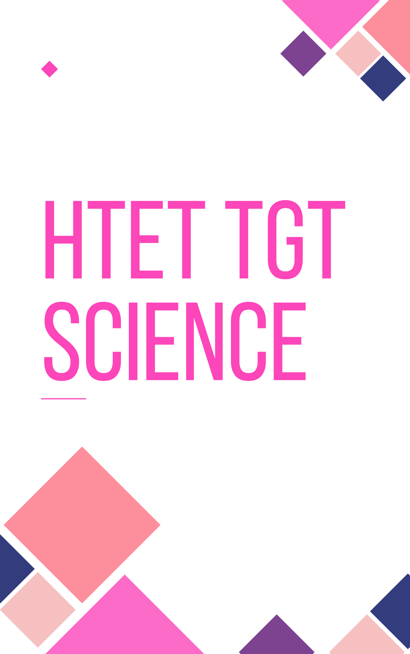 HTET TGT Science Question Papers