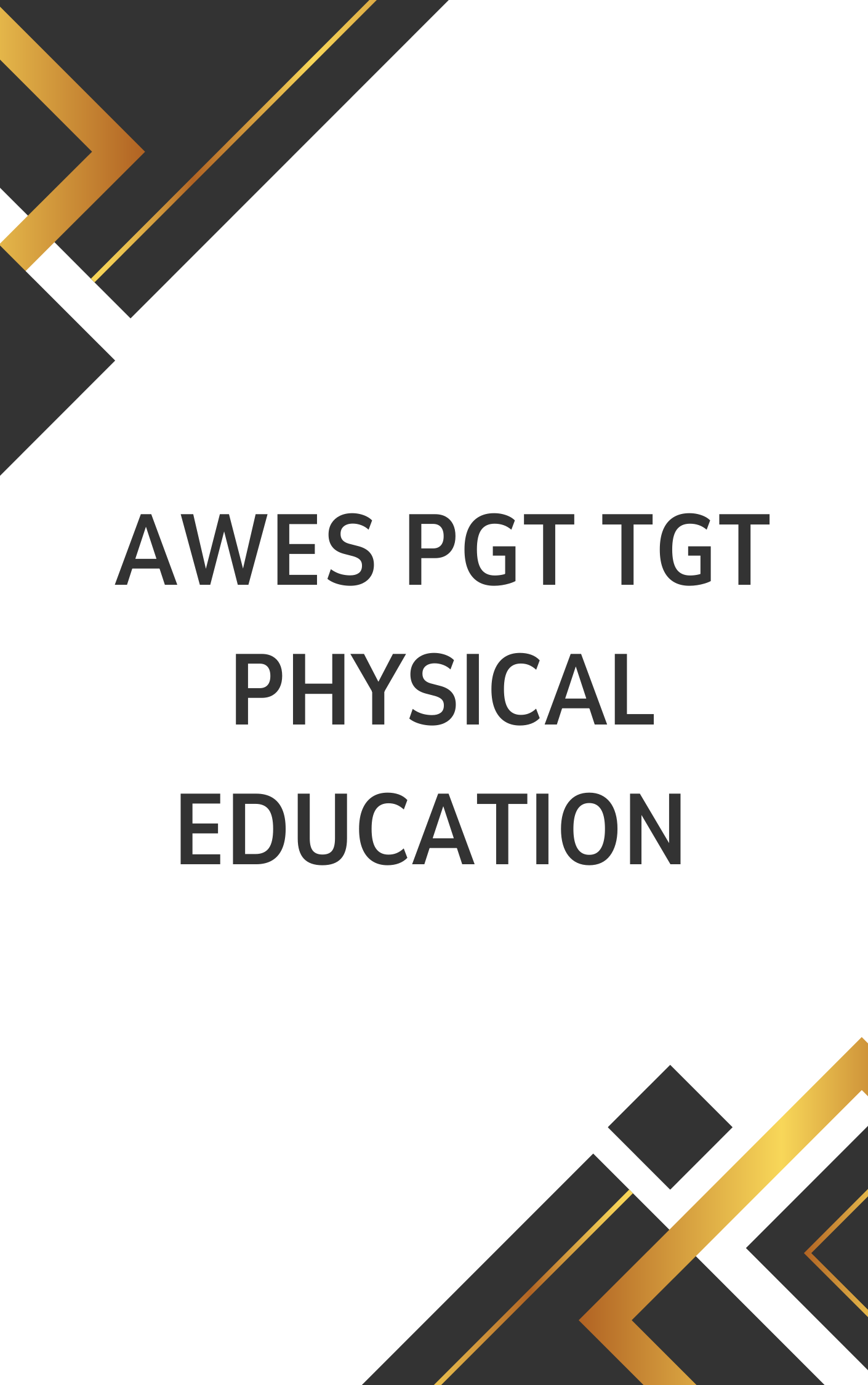 AWES PGT TGT Physical Education MCQ