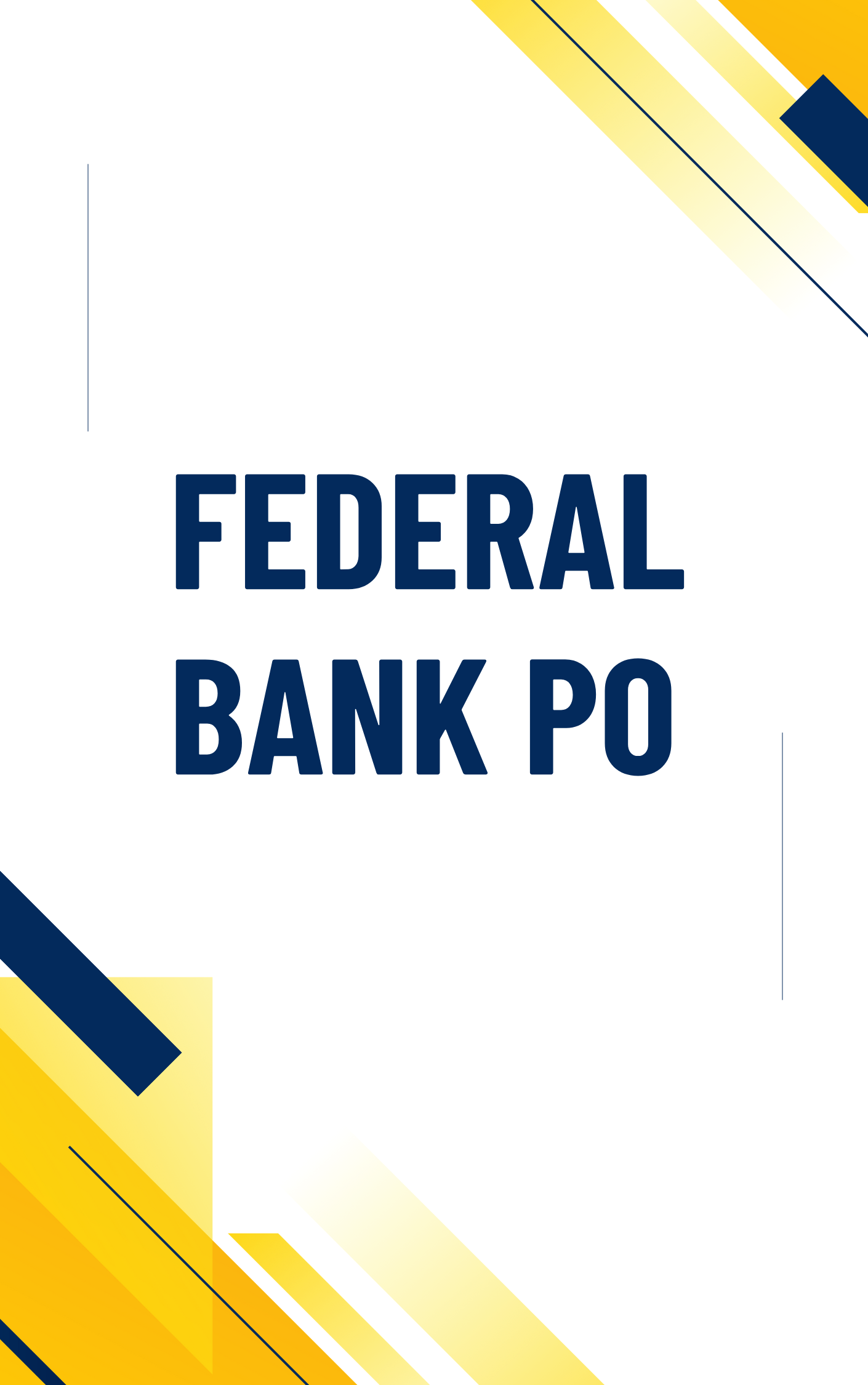 Federal Bank PO Free Online Mock Test