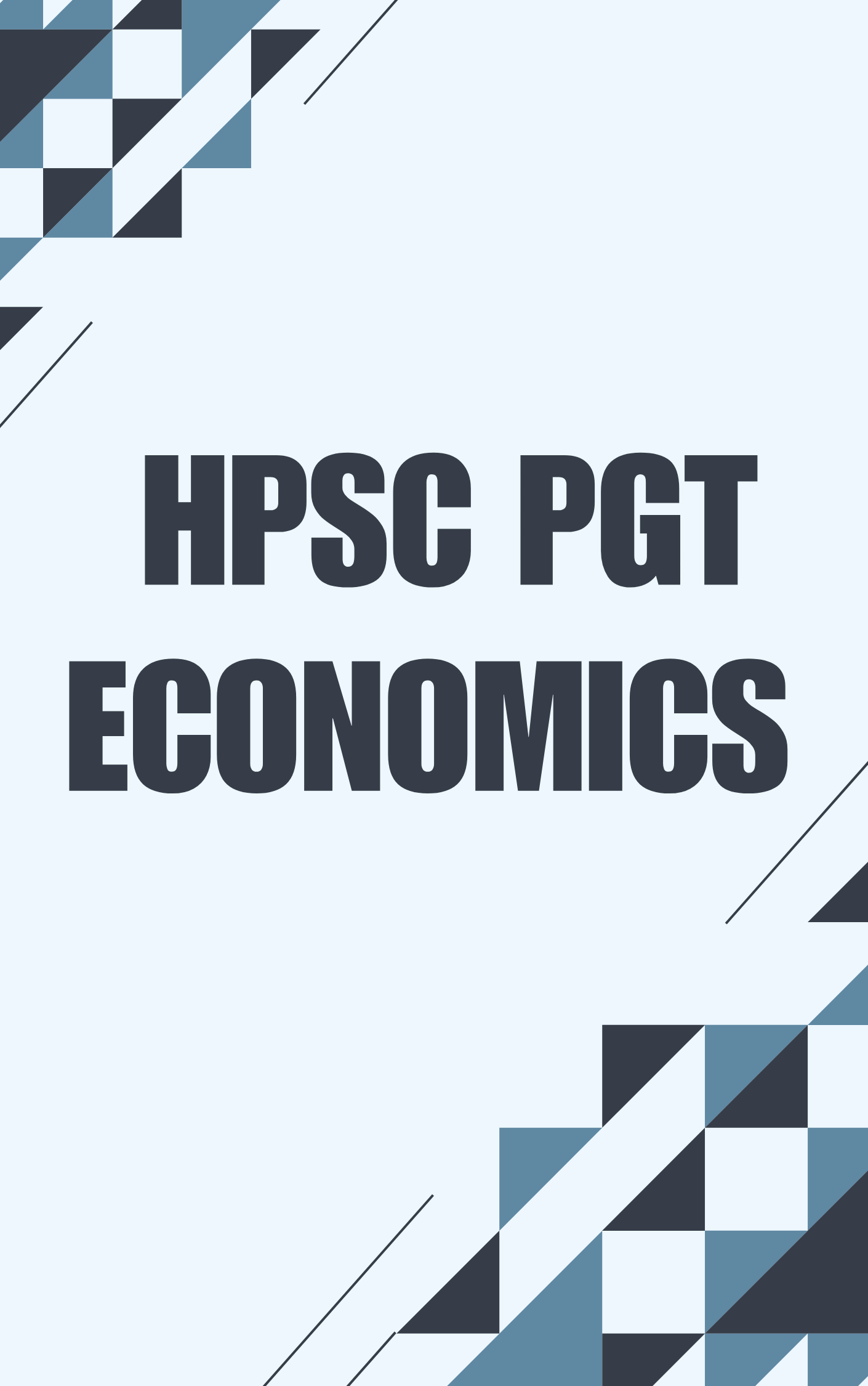 HPSC PGT Economics Question with Answer