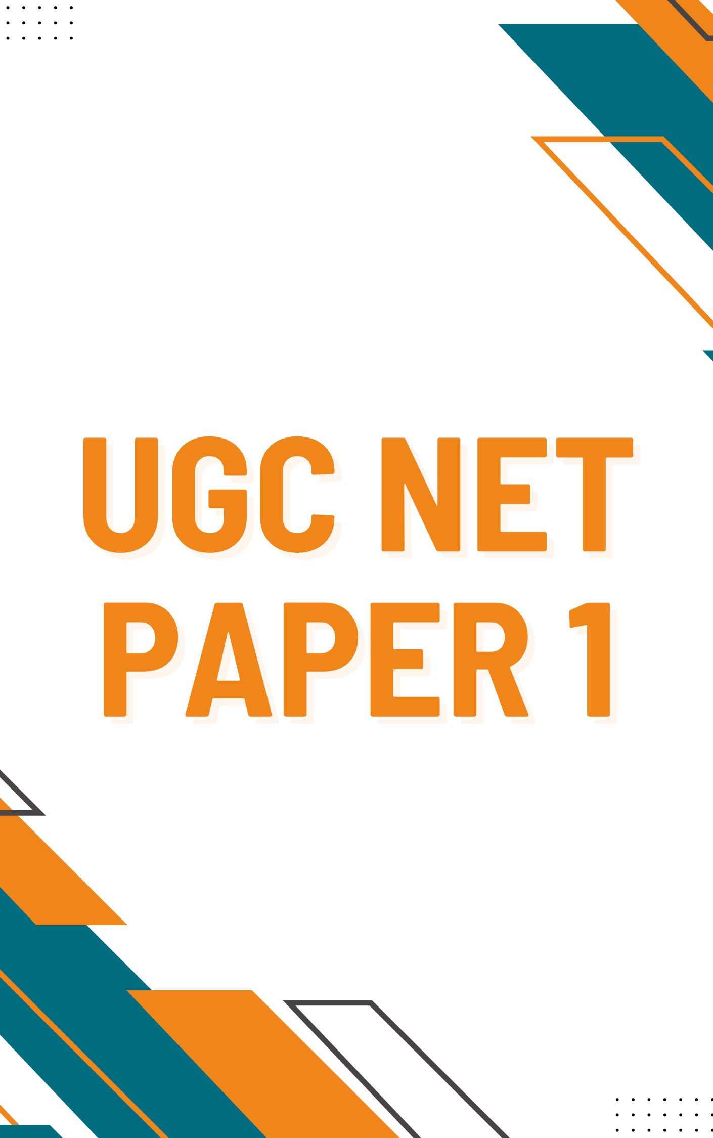 UGC NET Paper 1 Questions with Answers