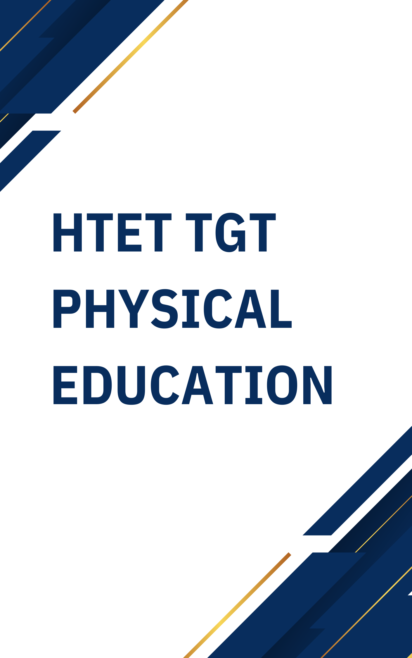 HTET TGT Physical Education Practice Set