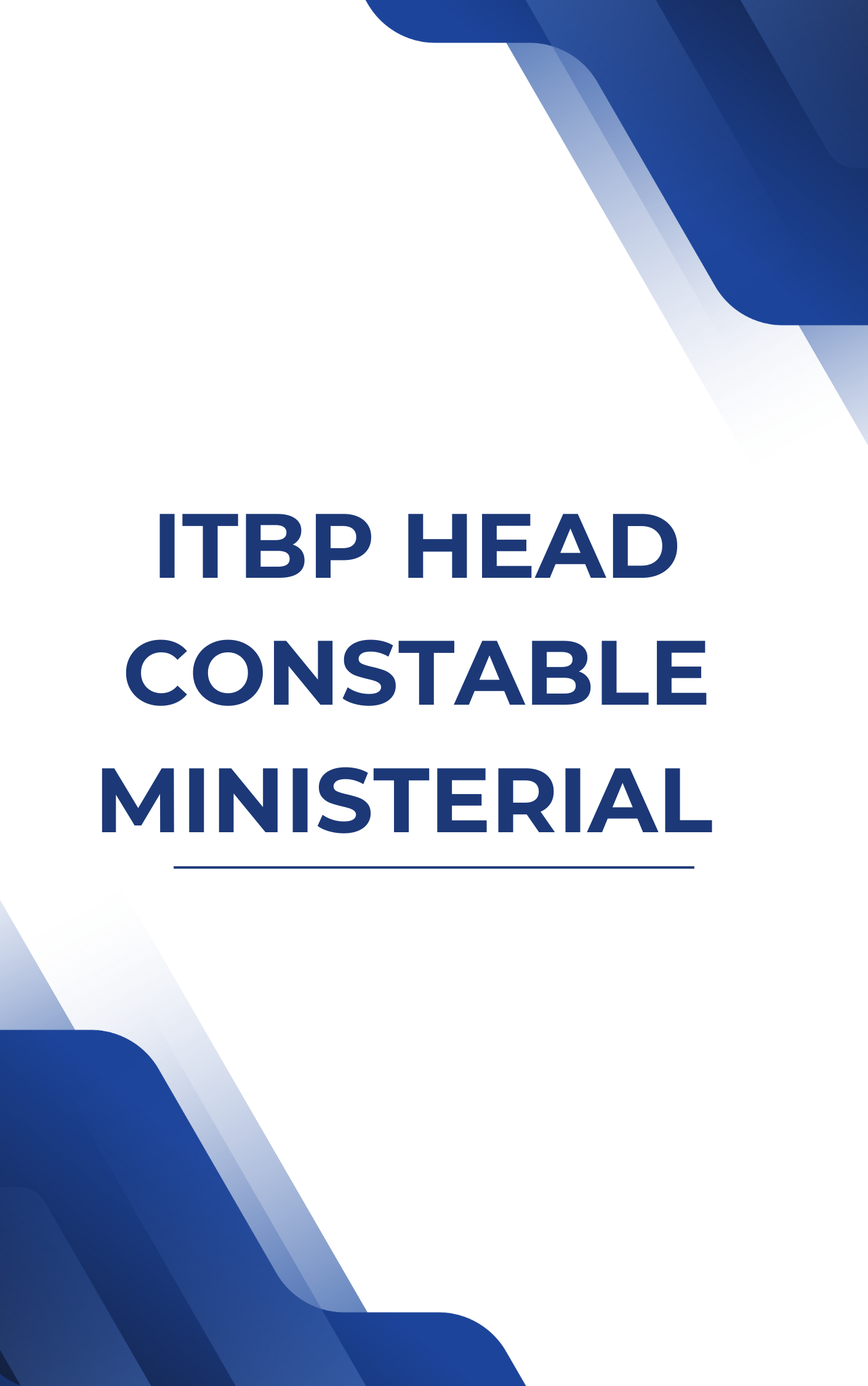 ITBP Head Constable Ministerial Mock Test