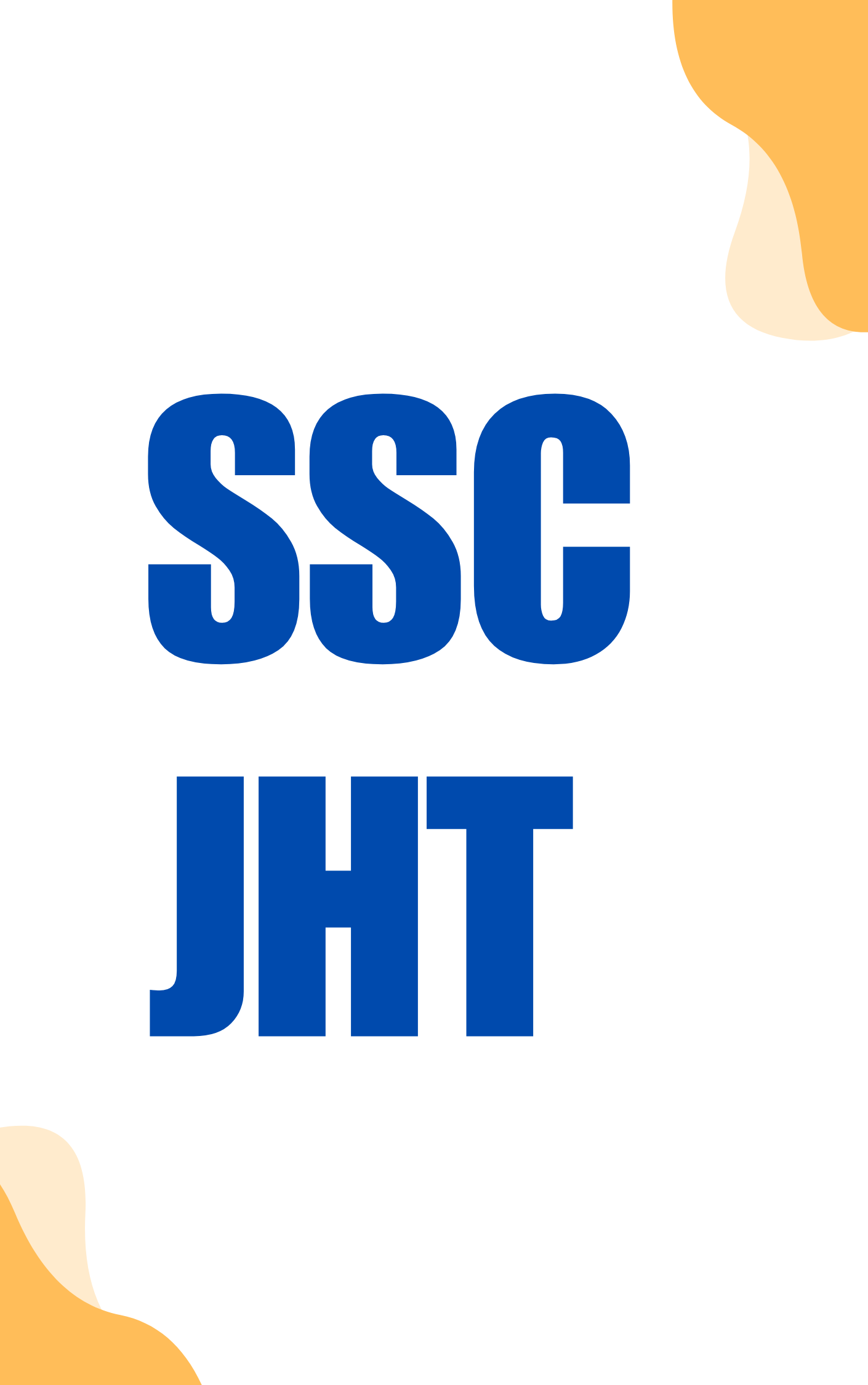 SSC JHT Online Test Series