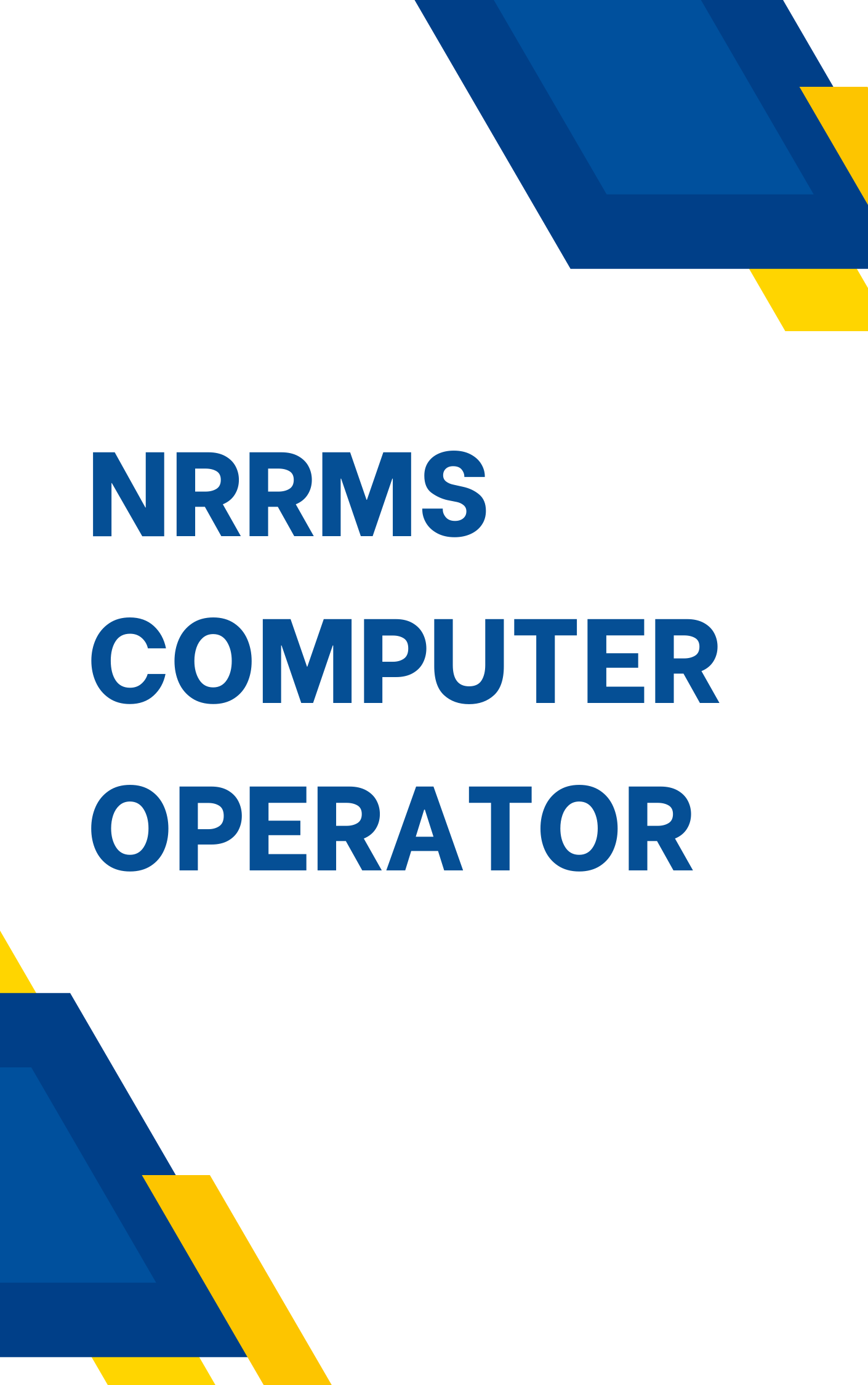 NRRMS Computer Operator Mock Test