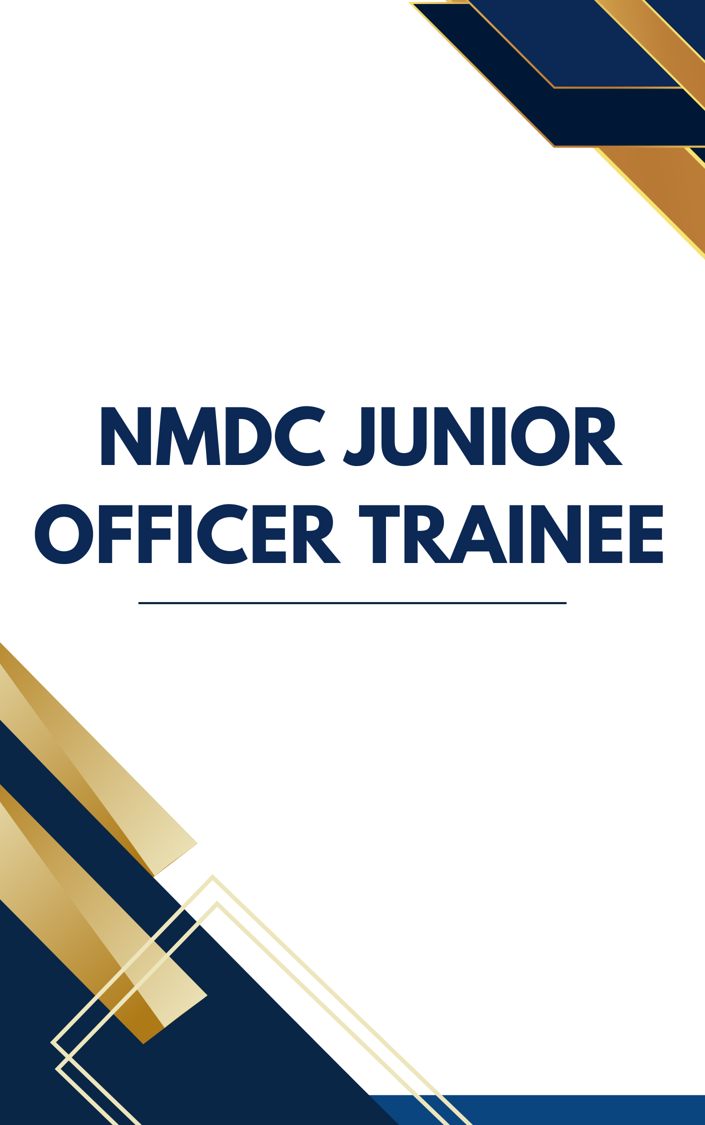 NMDC JOT Online Test Series
