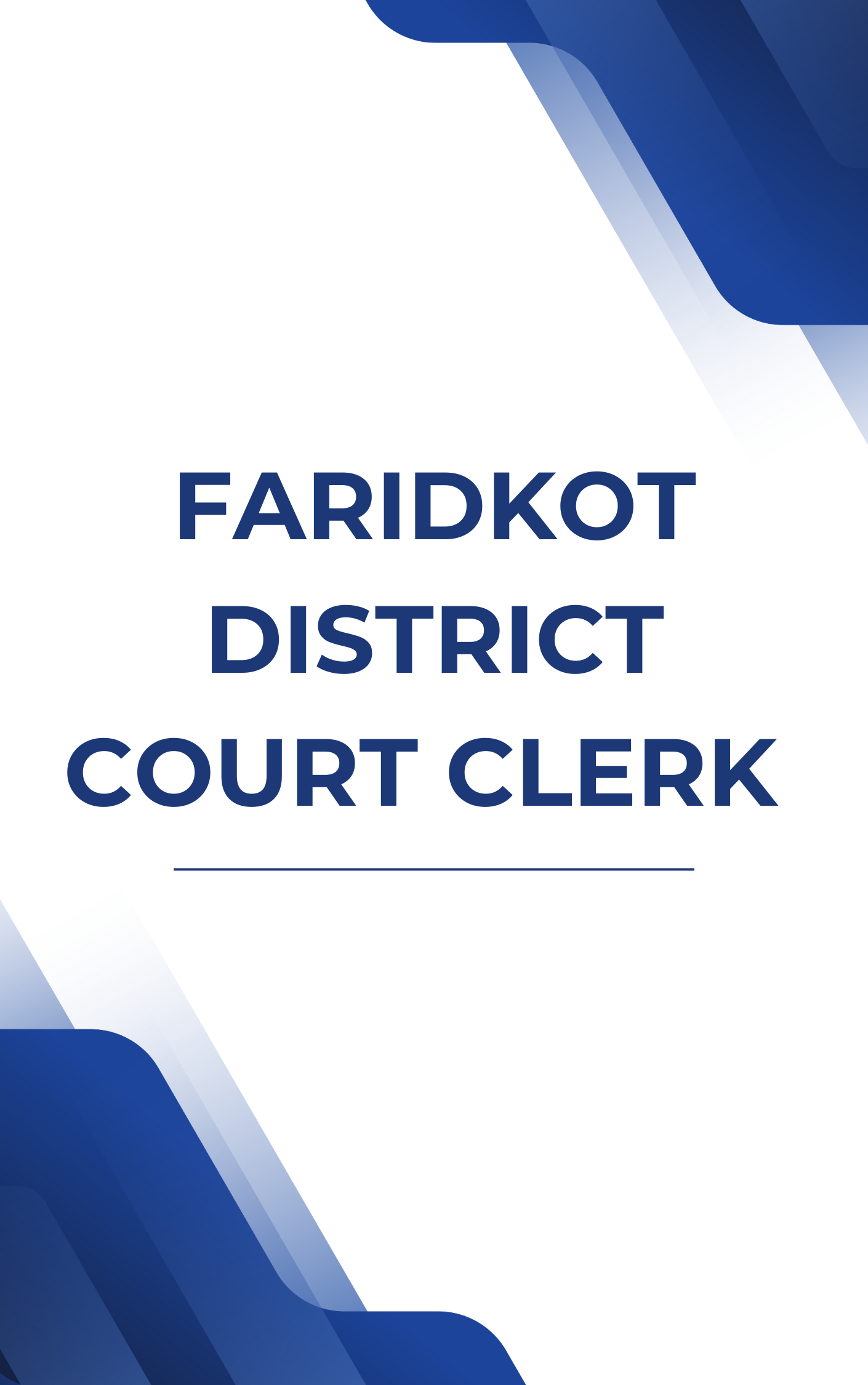 Faridkot District Court Clerk Important MCQ