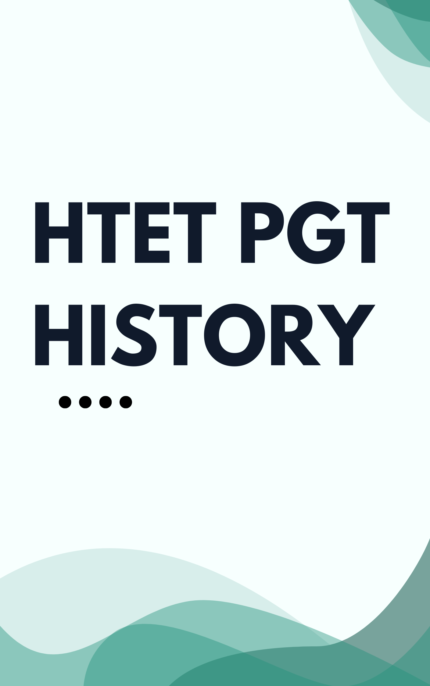 HTET PGT History Sample Paper