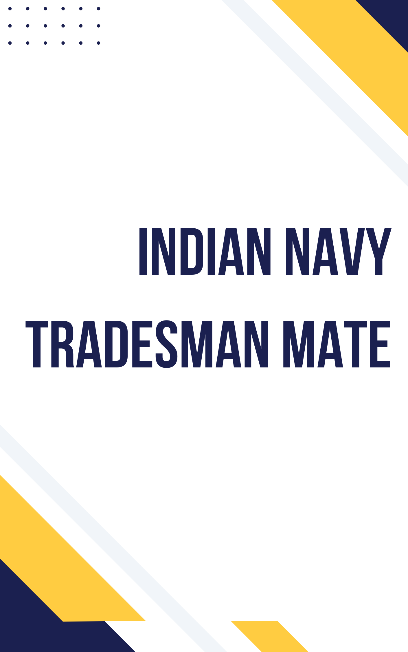 Indian Navy Tradesman Mate Question Bank