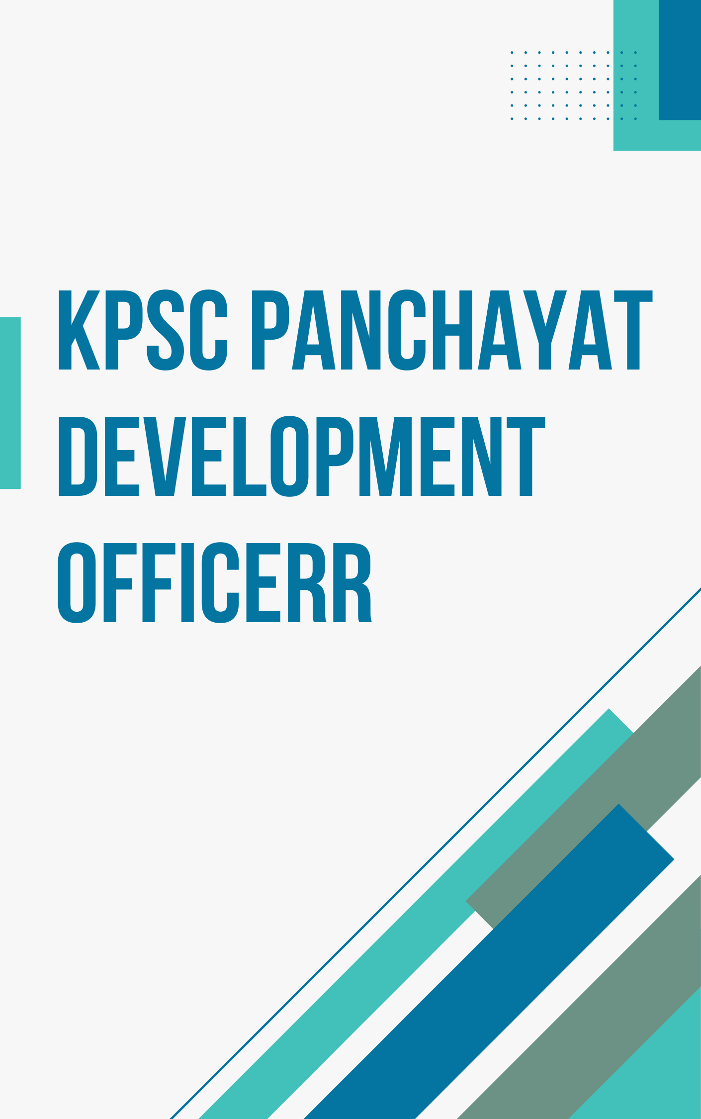 KPSC PDO Mock Test Free