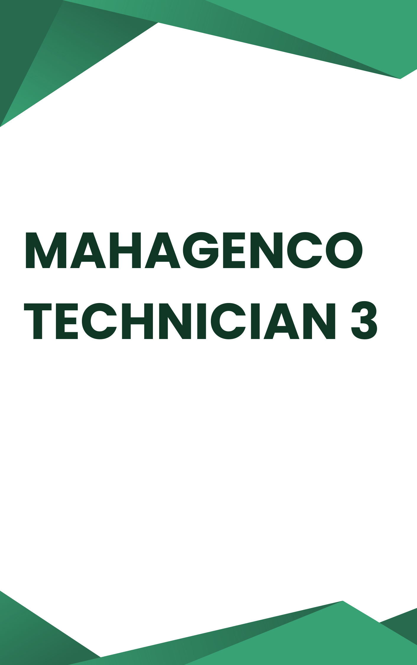 MAHAGENCO Technician 3 Important MCQ