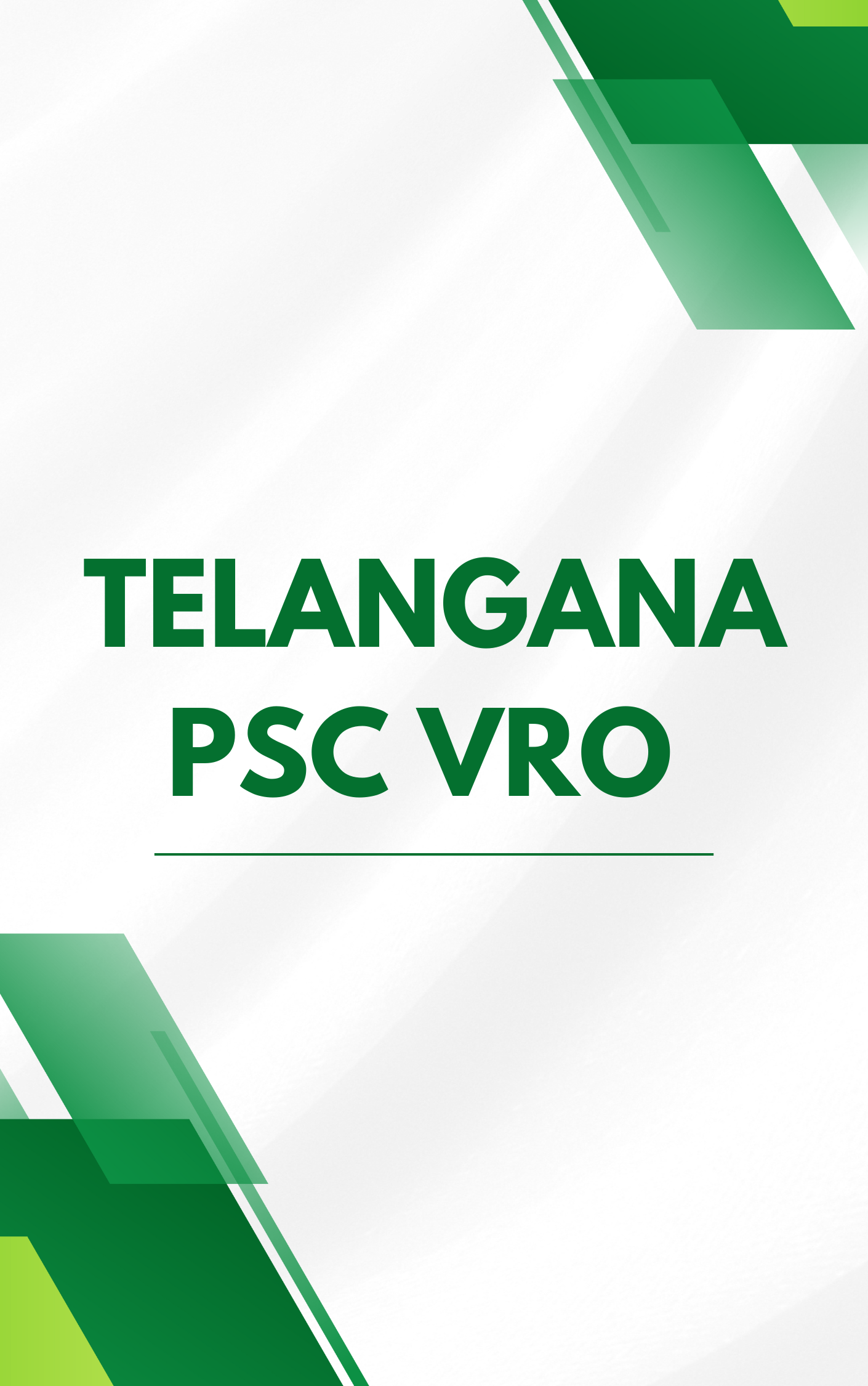 Telangana PSC VRO Question Paper