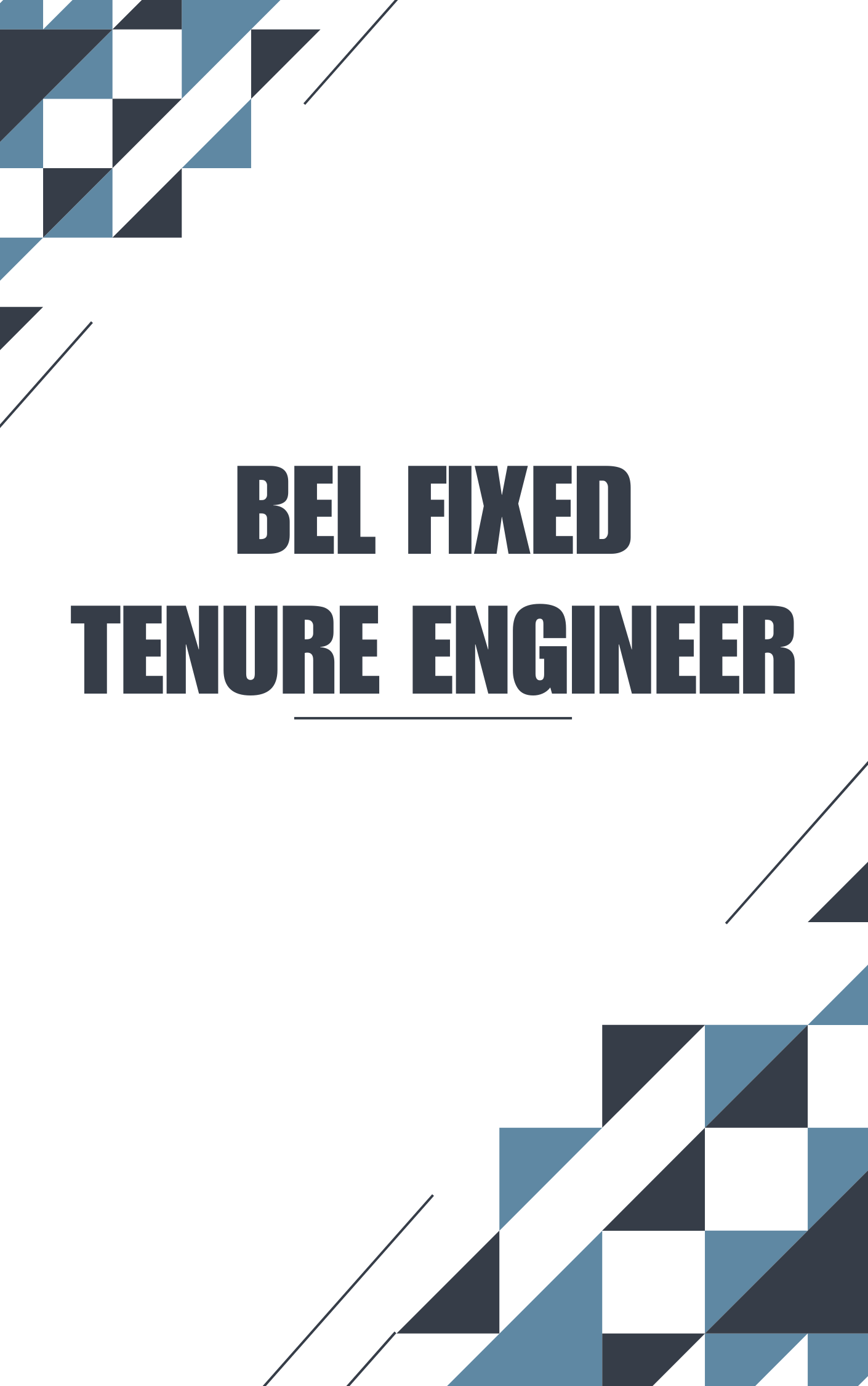 BEL Fixed Tenure Engineer Practice Set