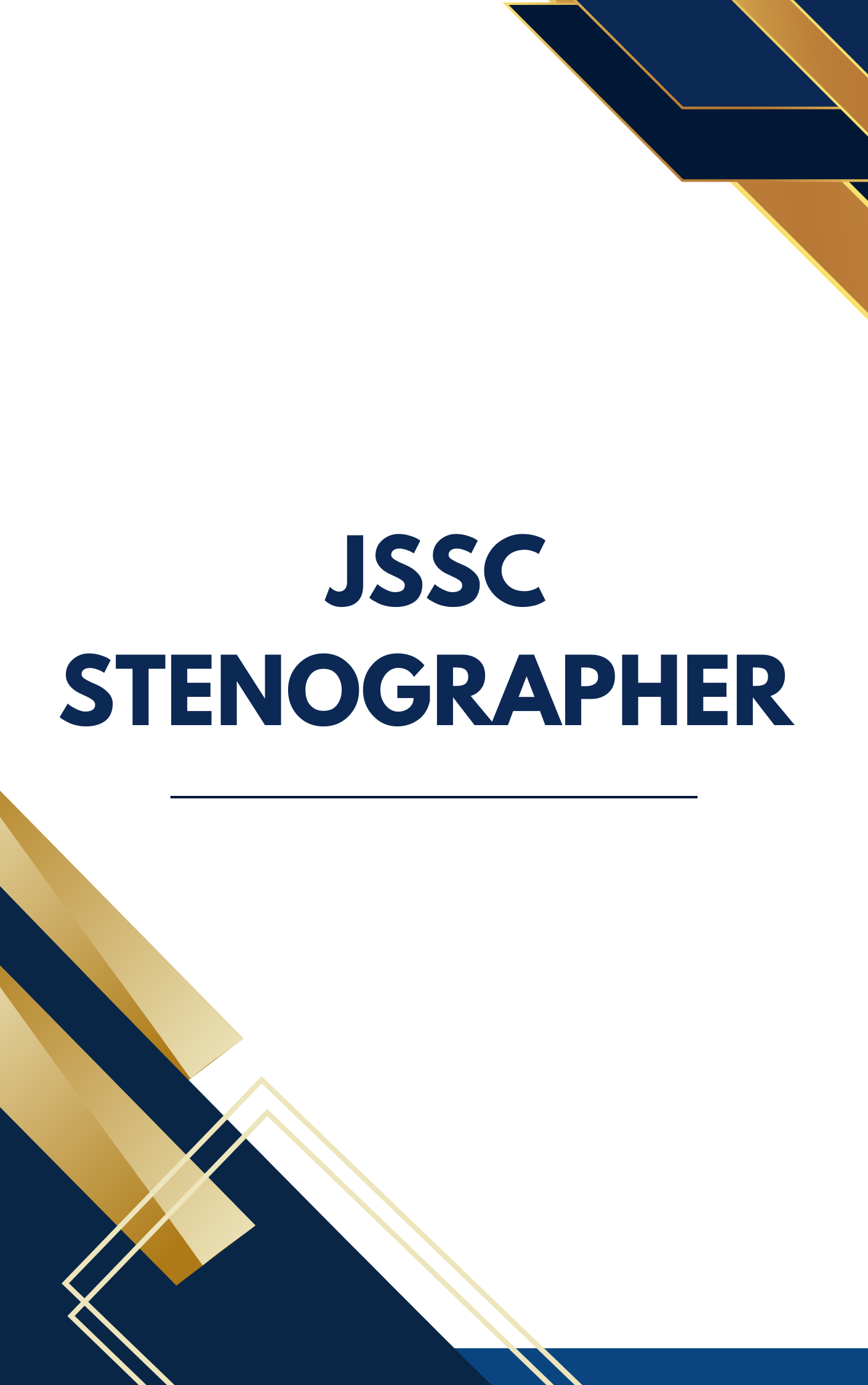 JSSC Stenographer Online Test Series