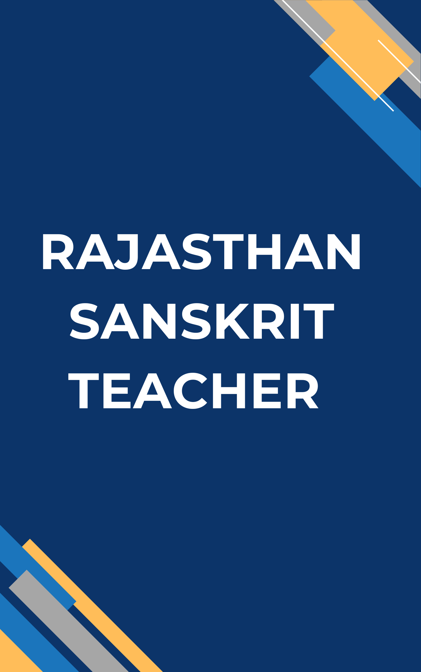 Rajasthan Sanskrit Teacher Model Paper
