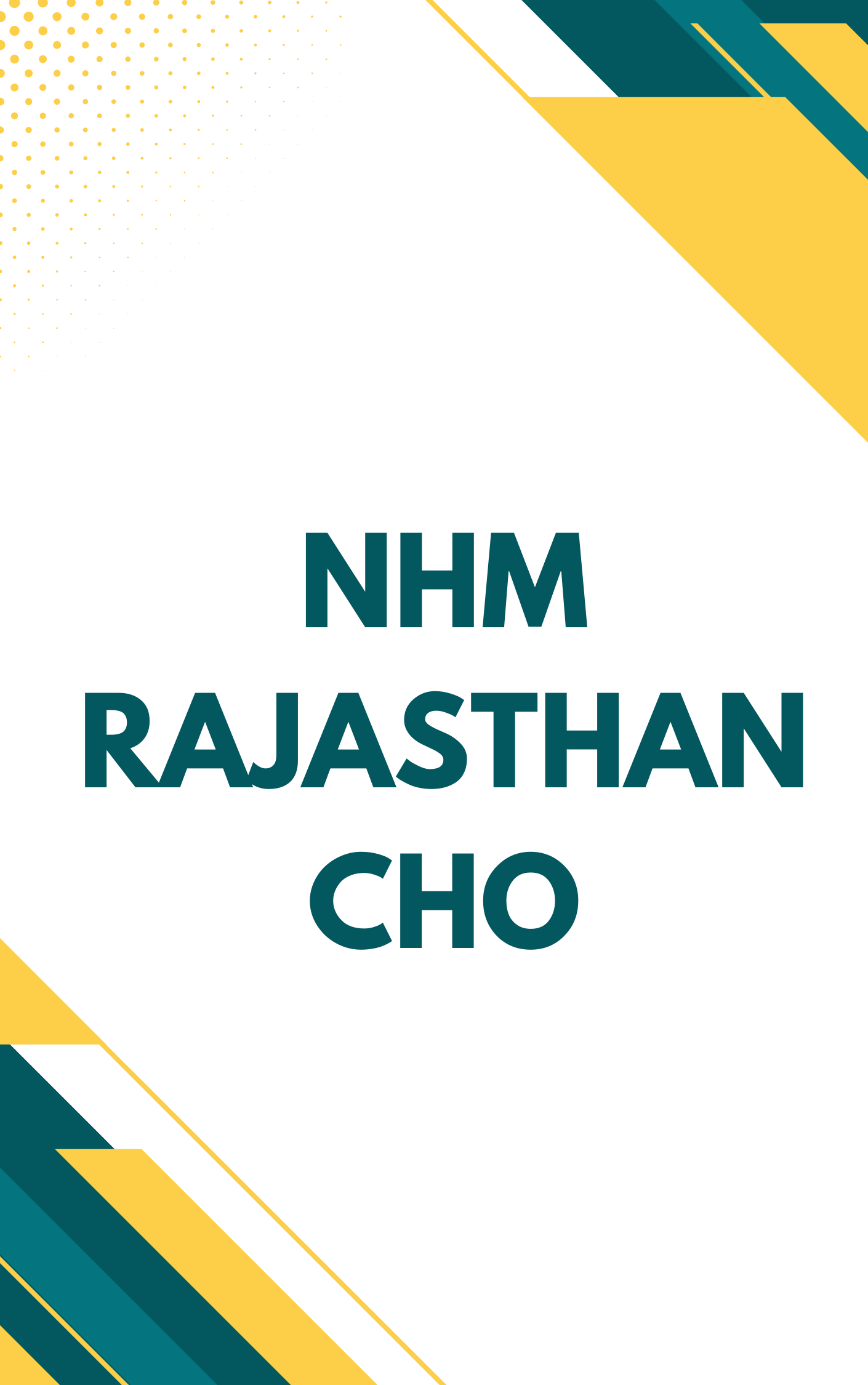 NHM Rajasthan CHO Free Mock Test