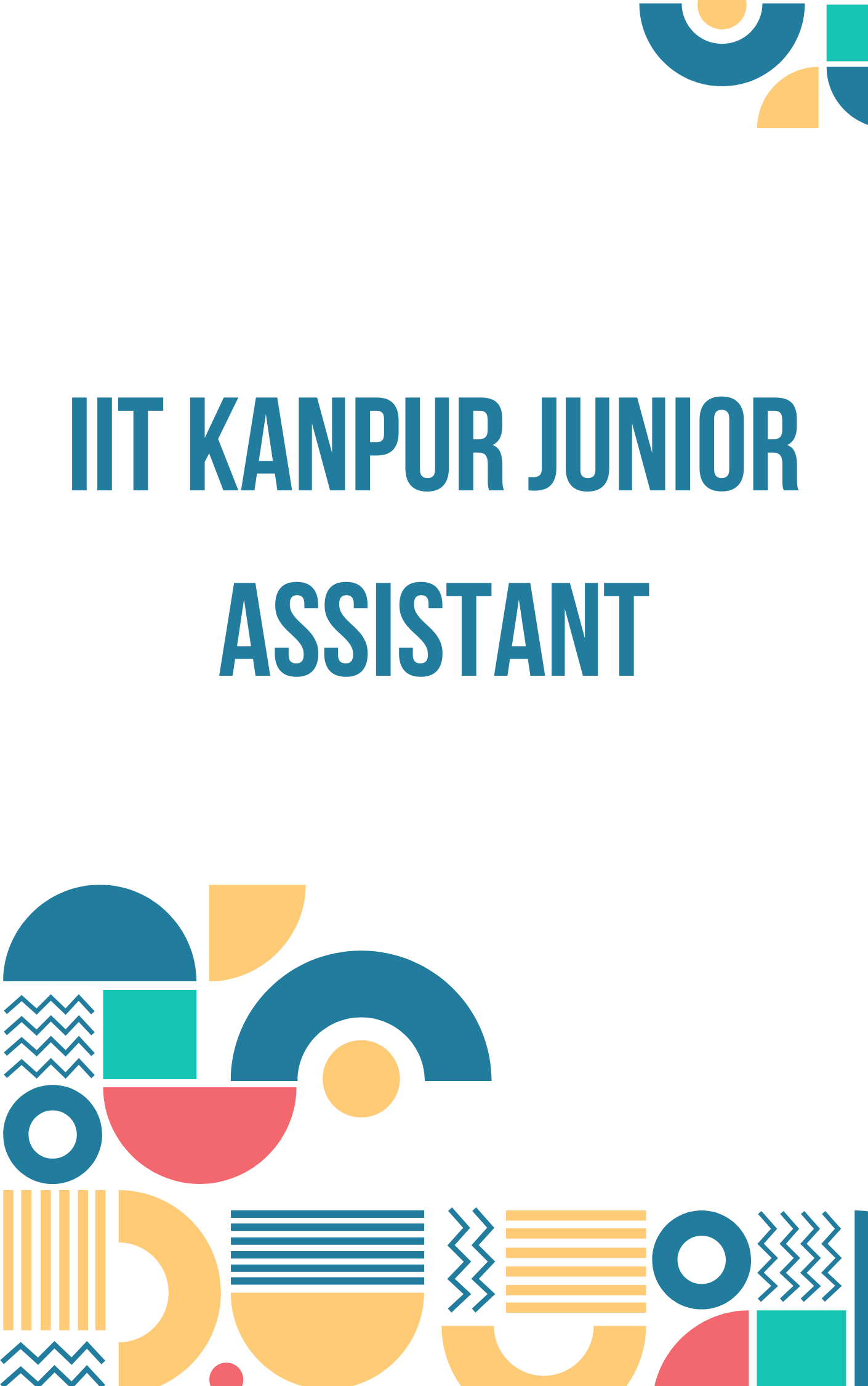 IIT Kanpur Junior Assistant Book PDF
