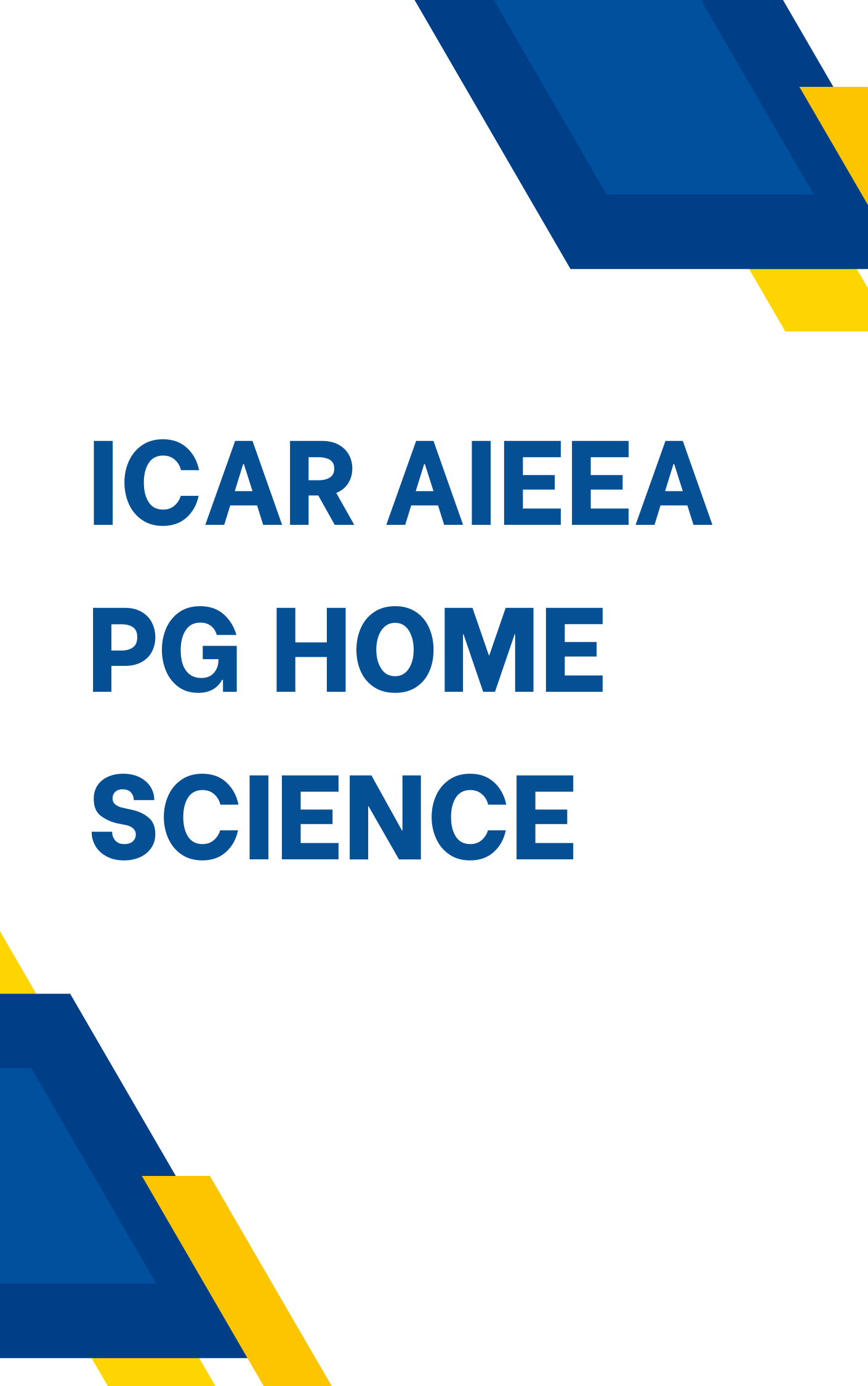 ICAR Home Science Free Mock Test