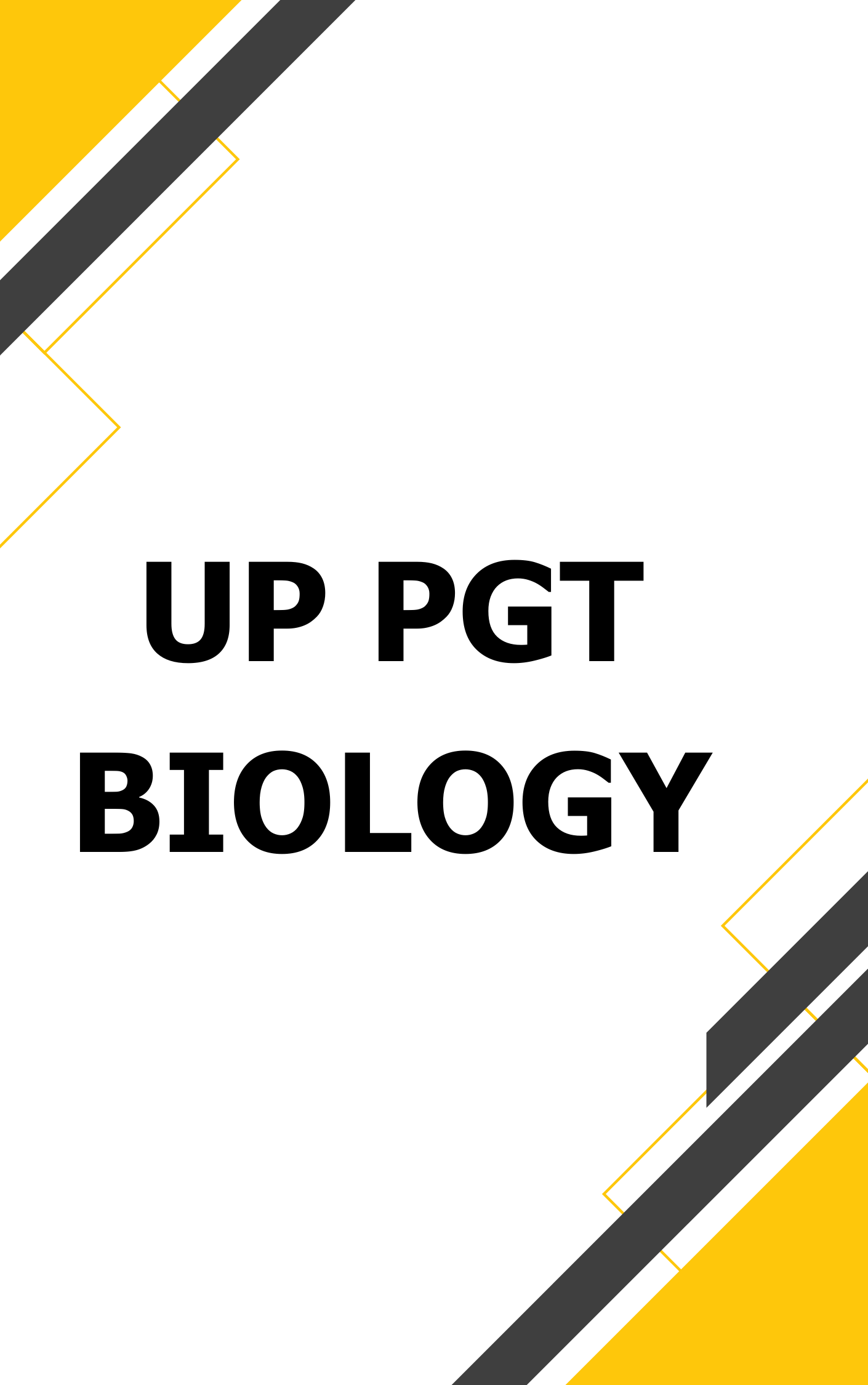 UP PGT Biology Questions with Answers