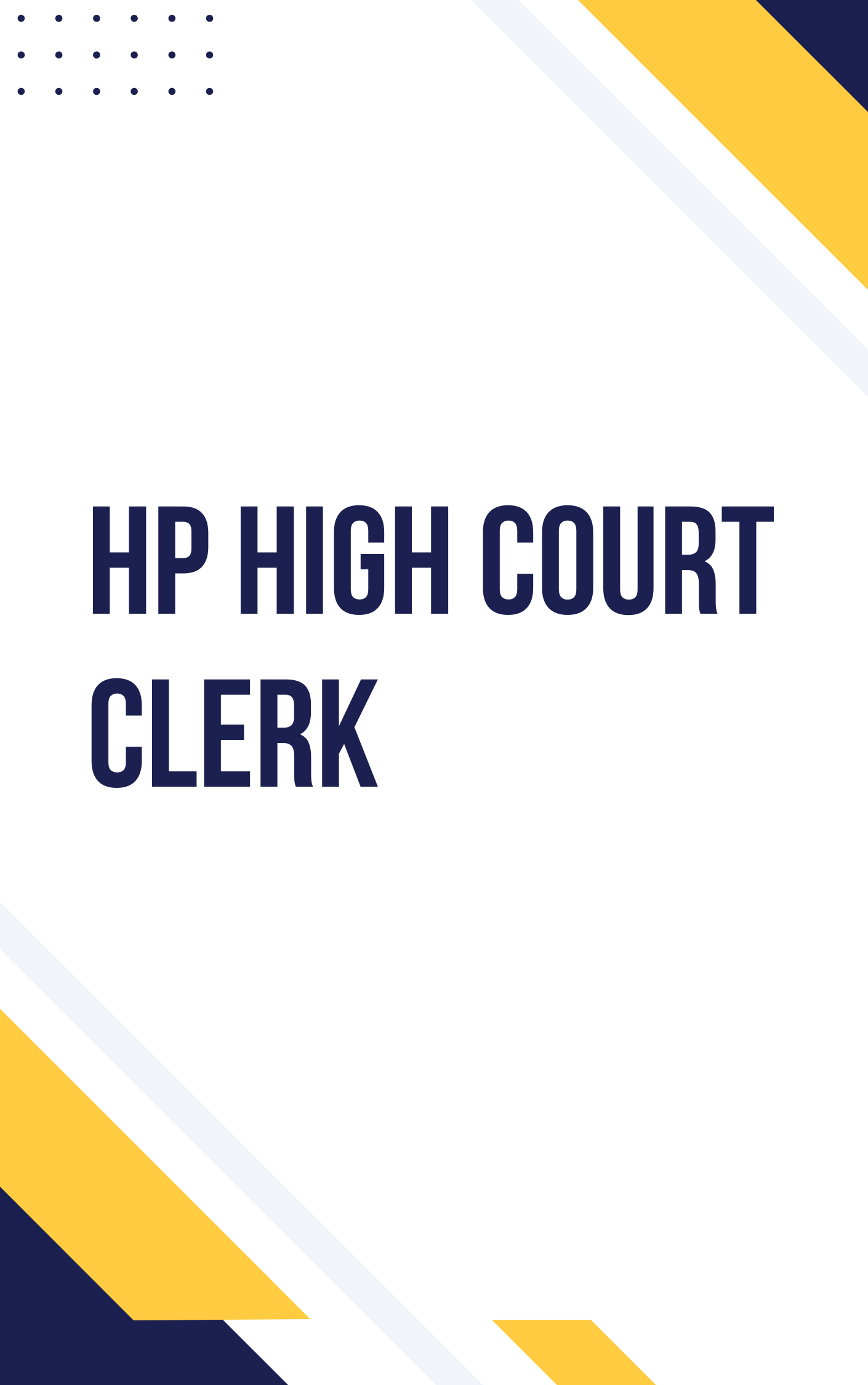 HP High Court Clerk Question Paper