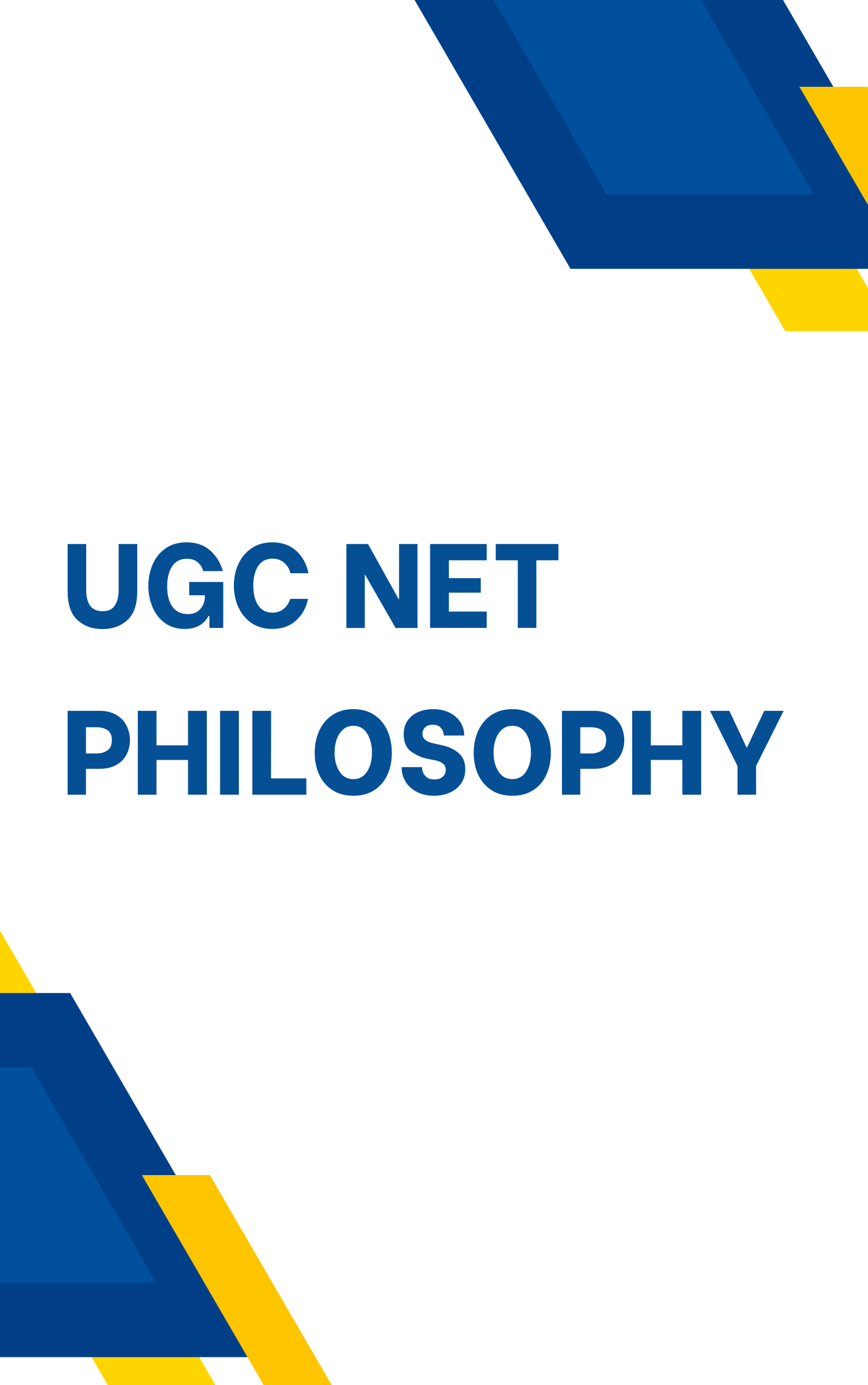 UGC NET Philosophy Mock Test Series
