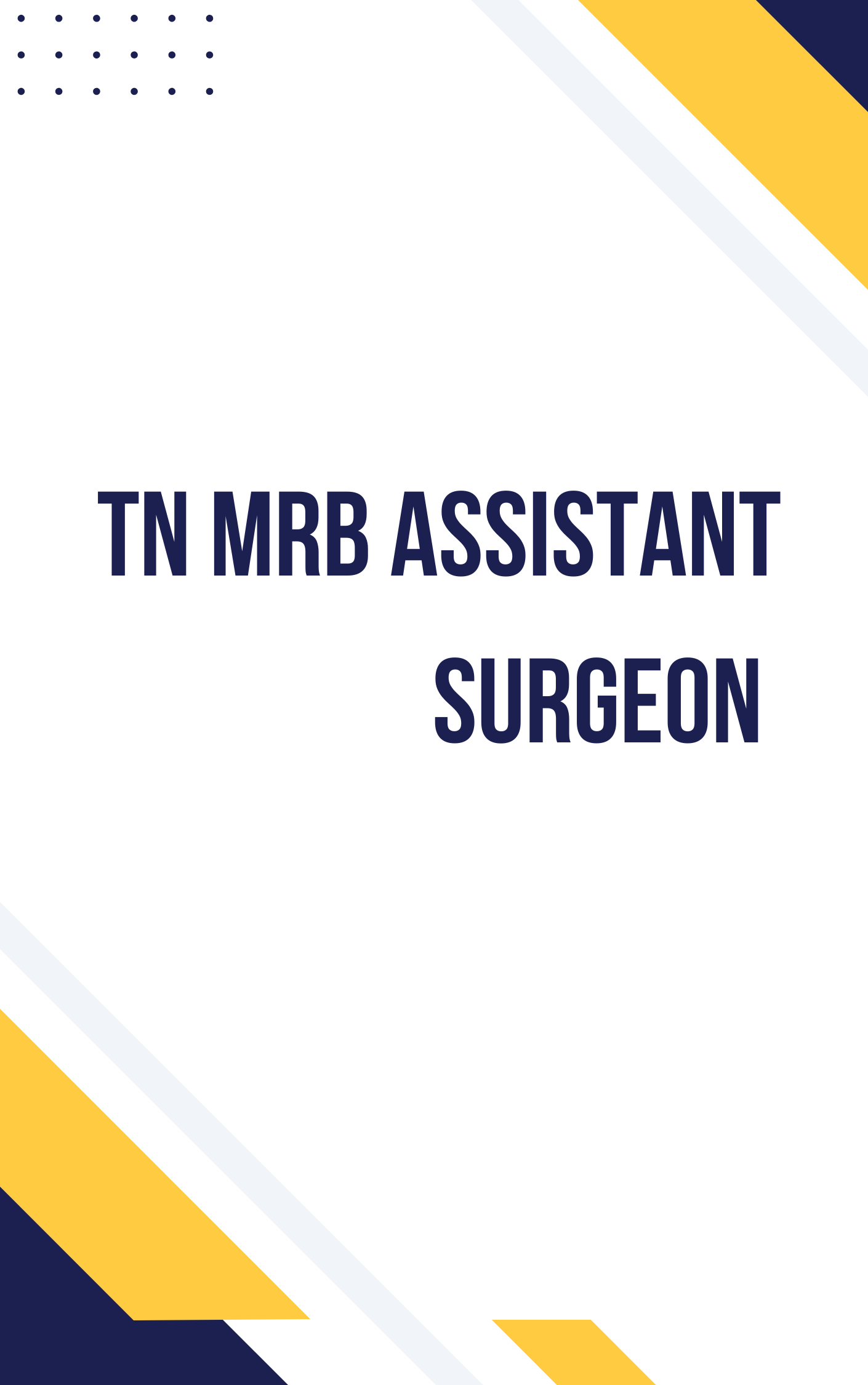 TN MRB Assistant Surgeon Online Test Series