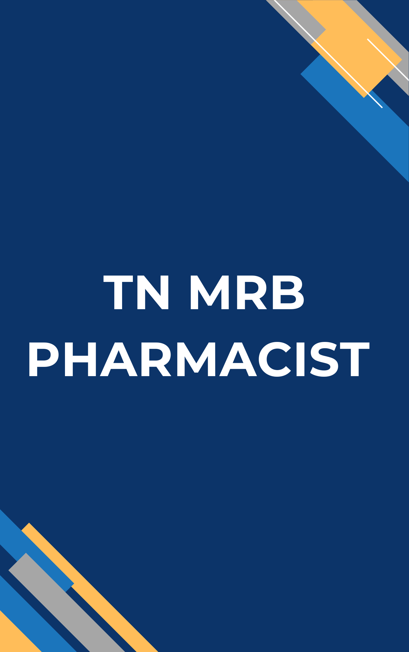 TN MRB Pharmacist Questions with Answers