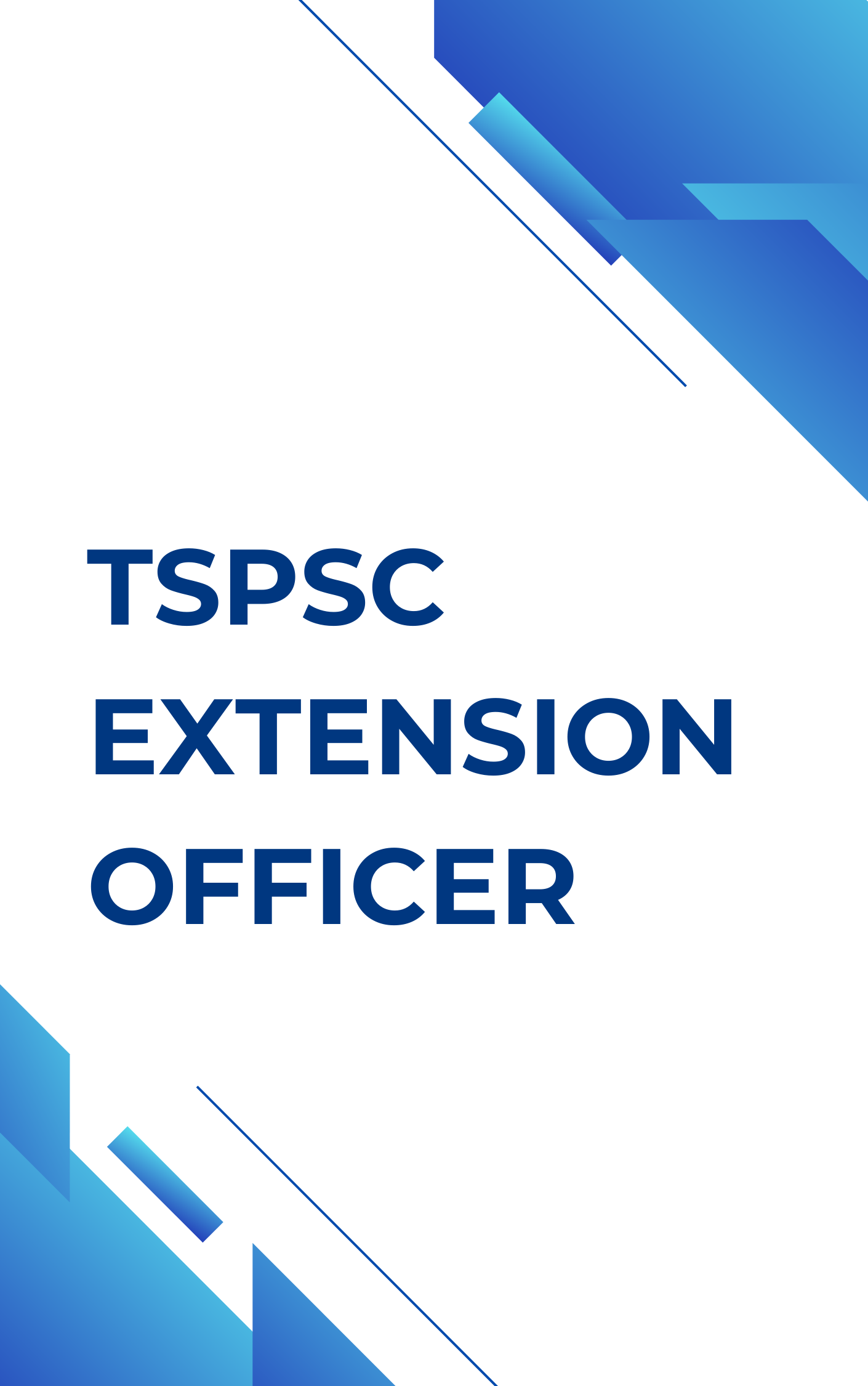 TSPSC Extension Officer Practice Set