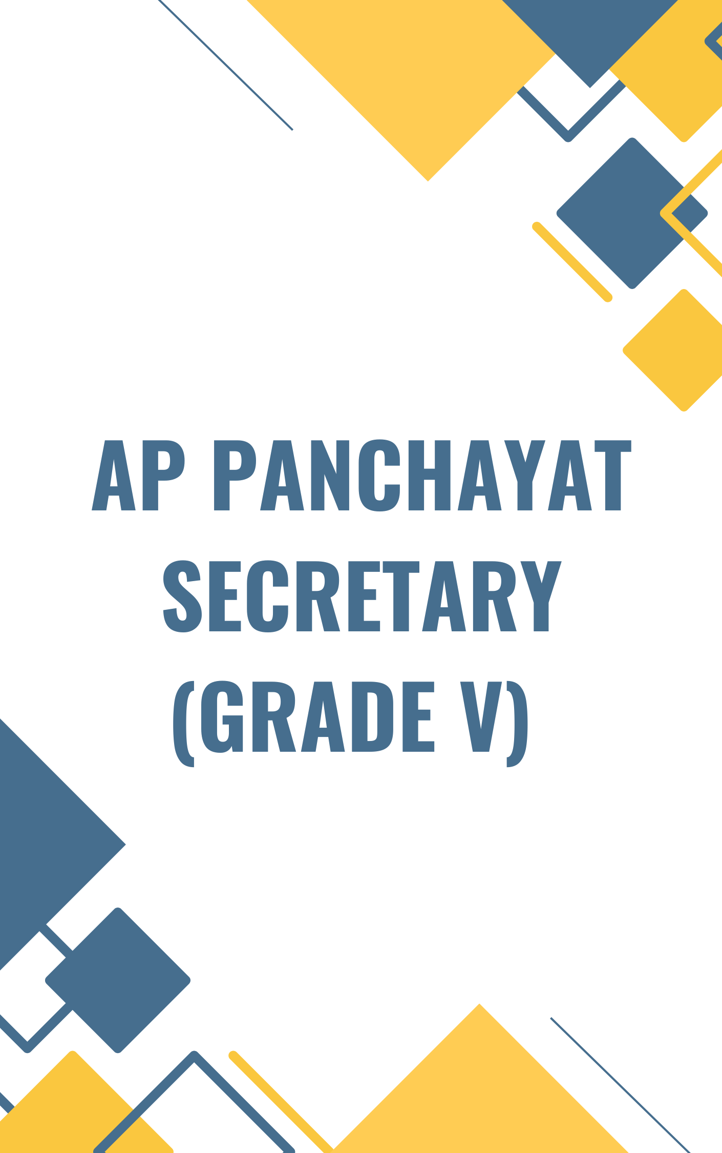 AP Panchayat Secretary Mock Test Free