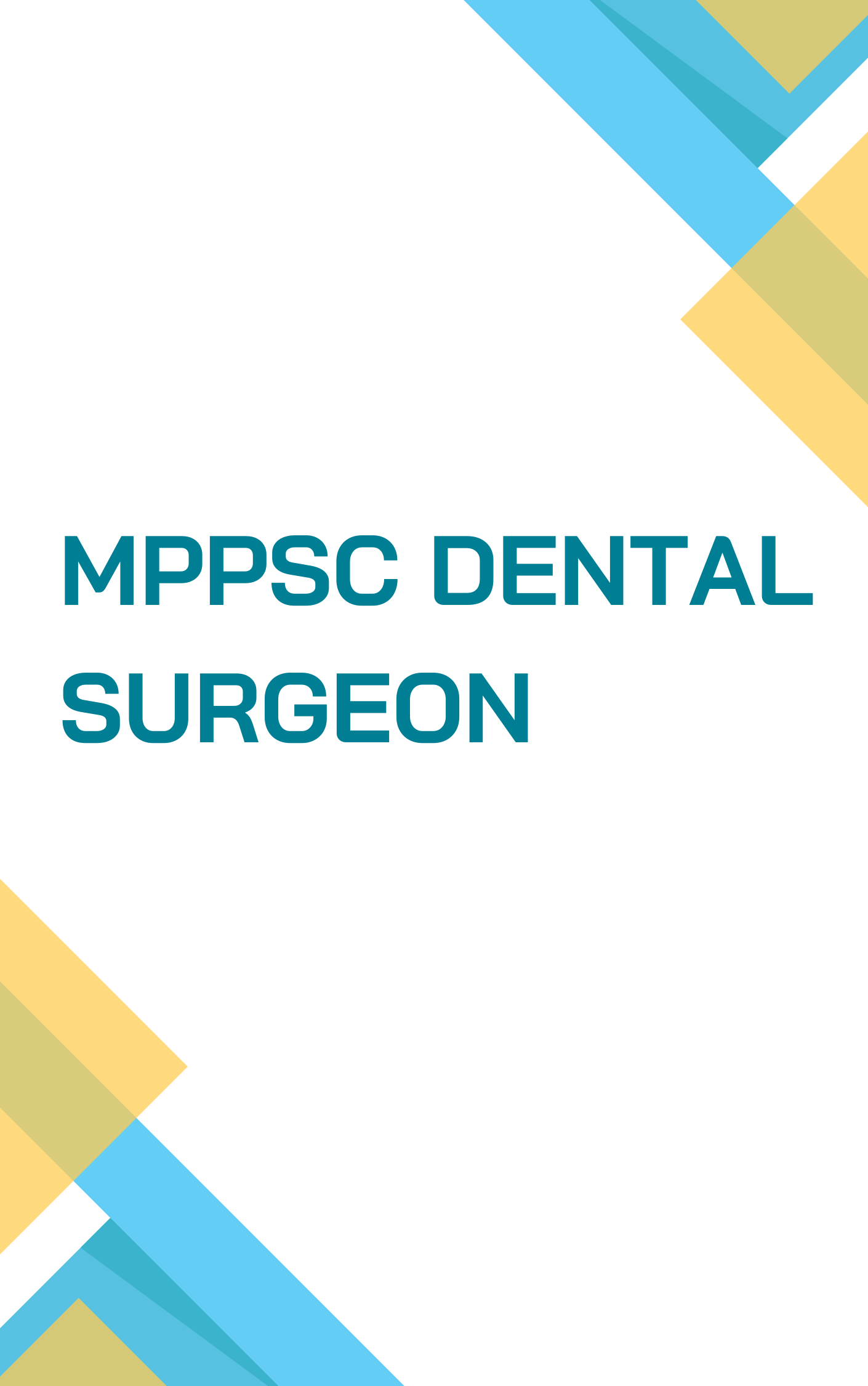 MPPSC Dental Surgeon Practice Set