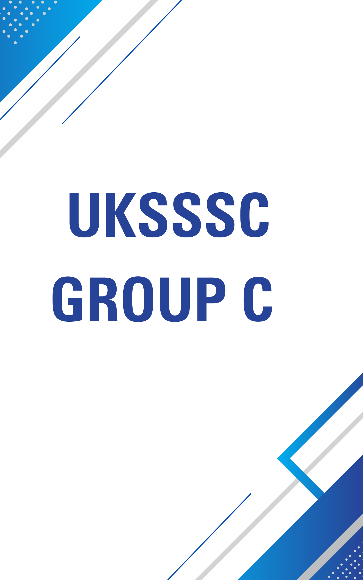 UKSSSC Group C Questions with Answers