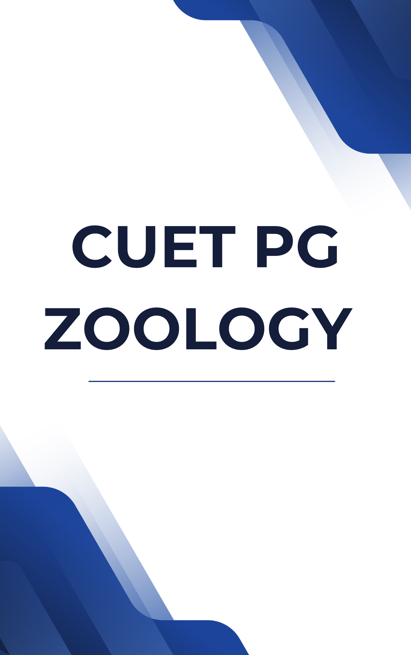 CUET PG Zoology Free Mock Test