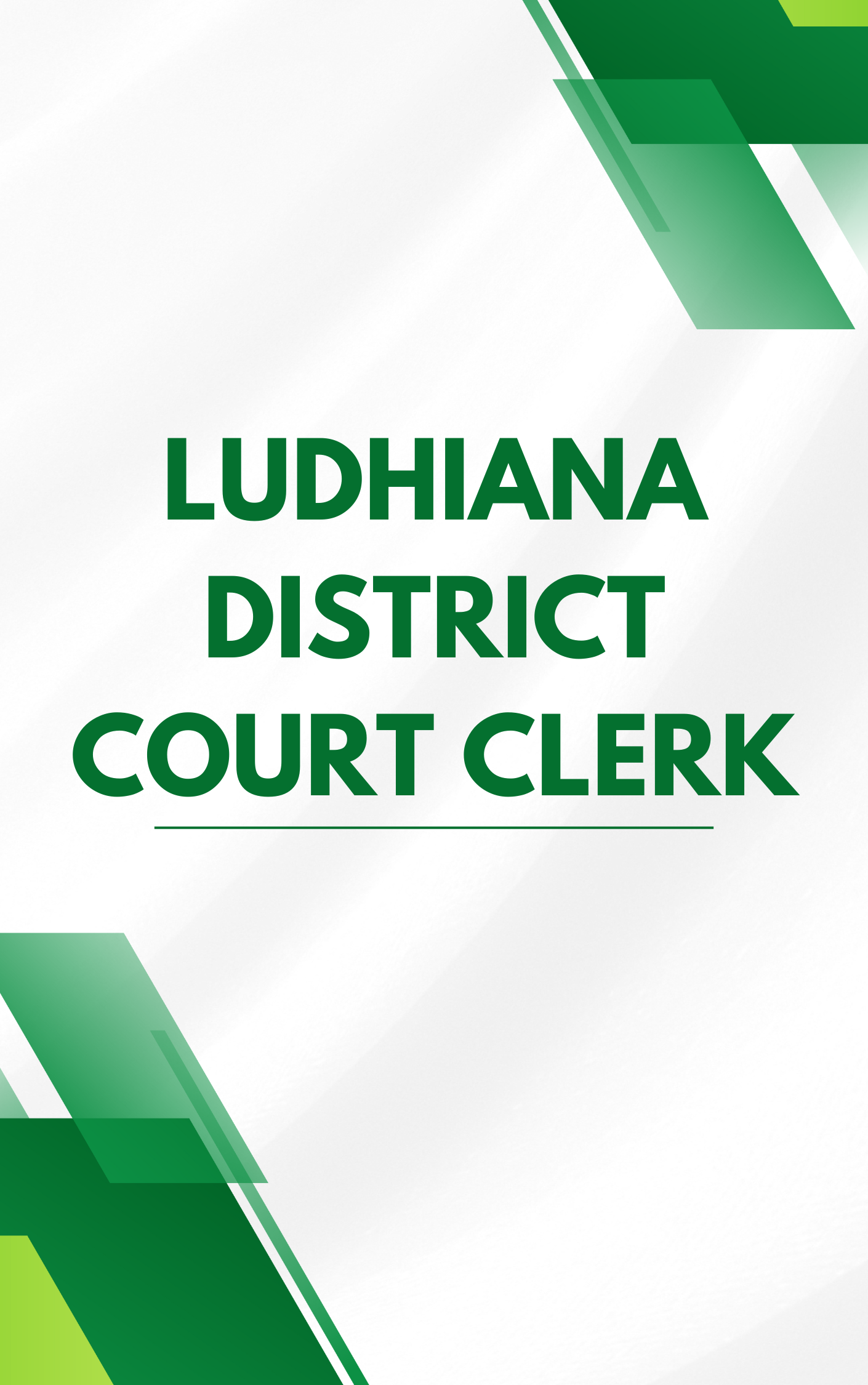 Ludhiana District Court Clerk Question bank
