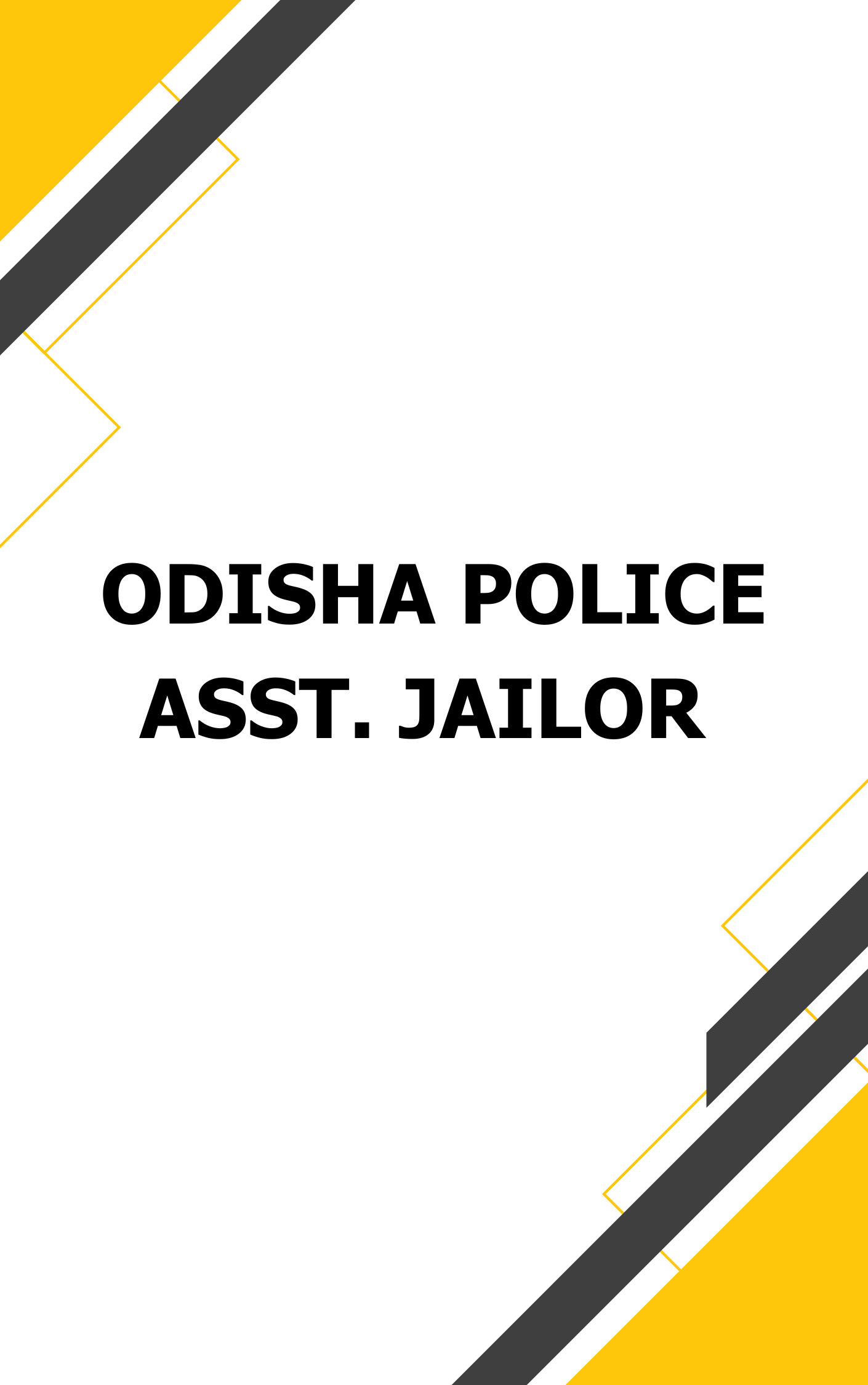 Odisha Police Assistant Jailor Model Paper