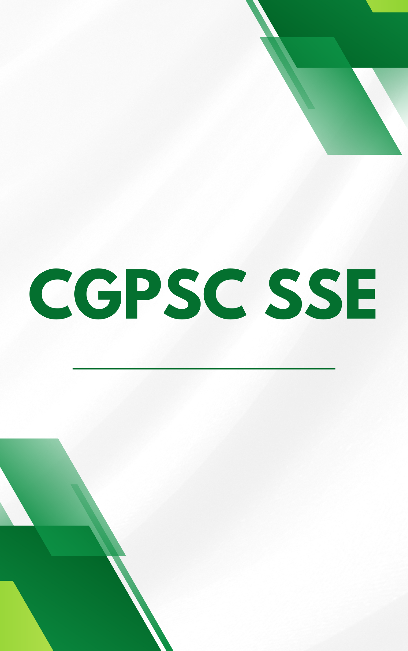 CGPSC SSE Online Test Series
