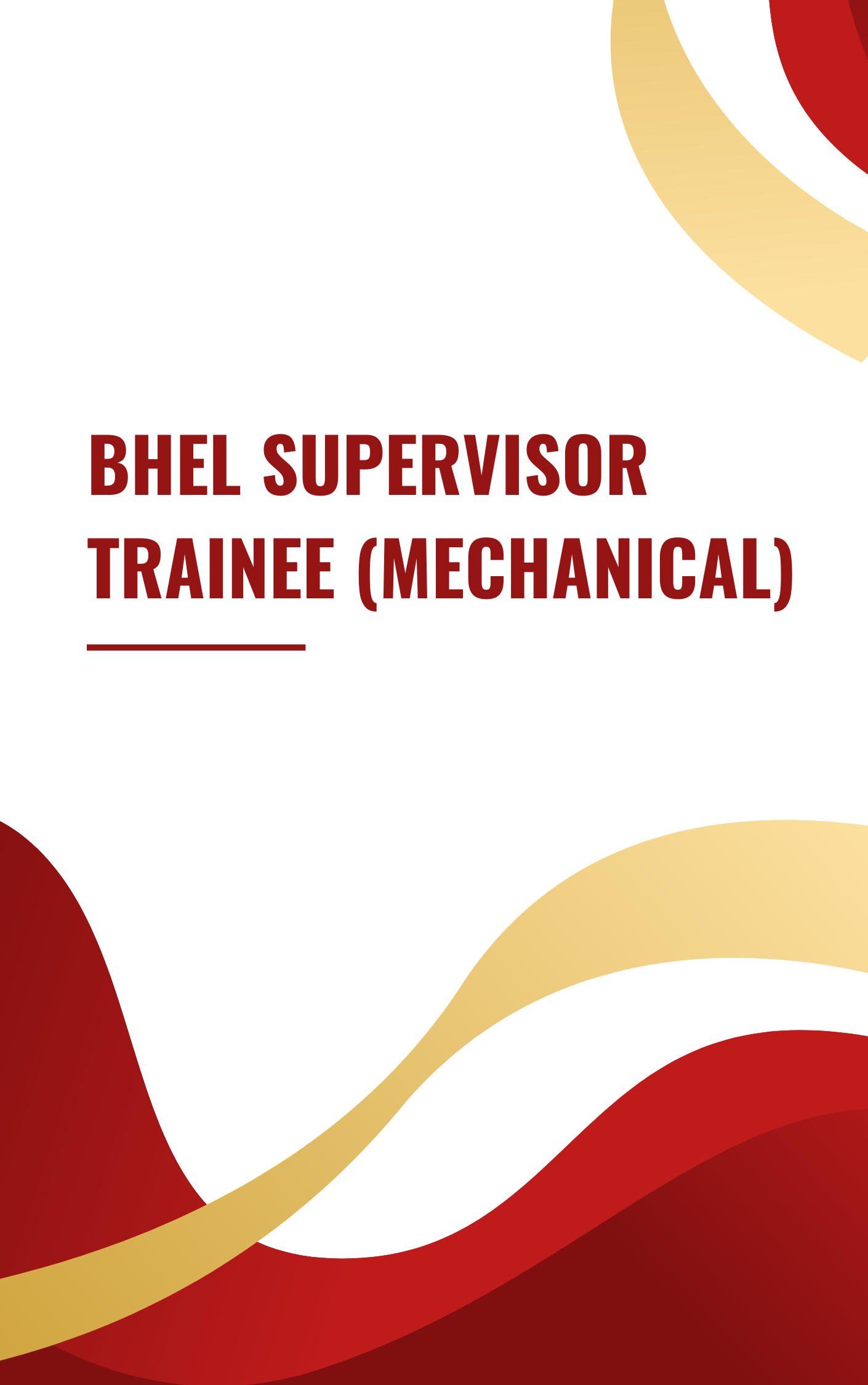 BHEL Supervisor Trainee Free Test Series
