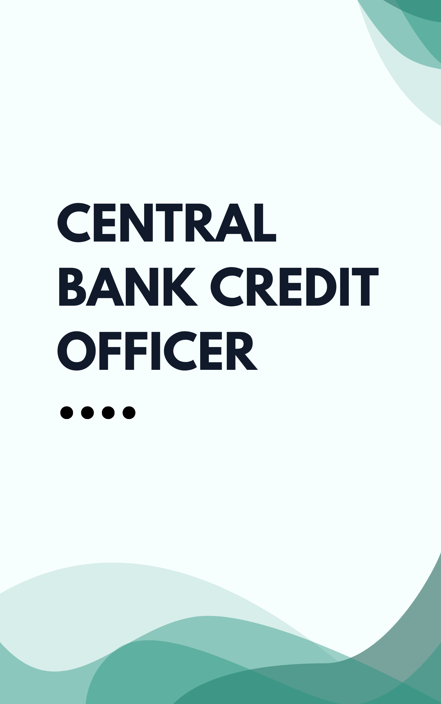 Central Bank Credit Officer Sample Paper