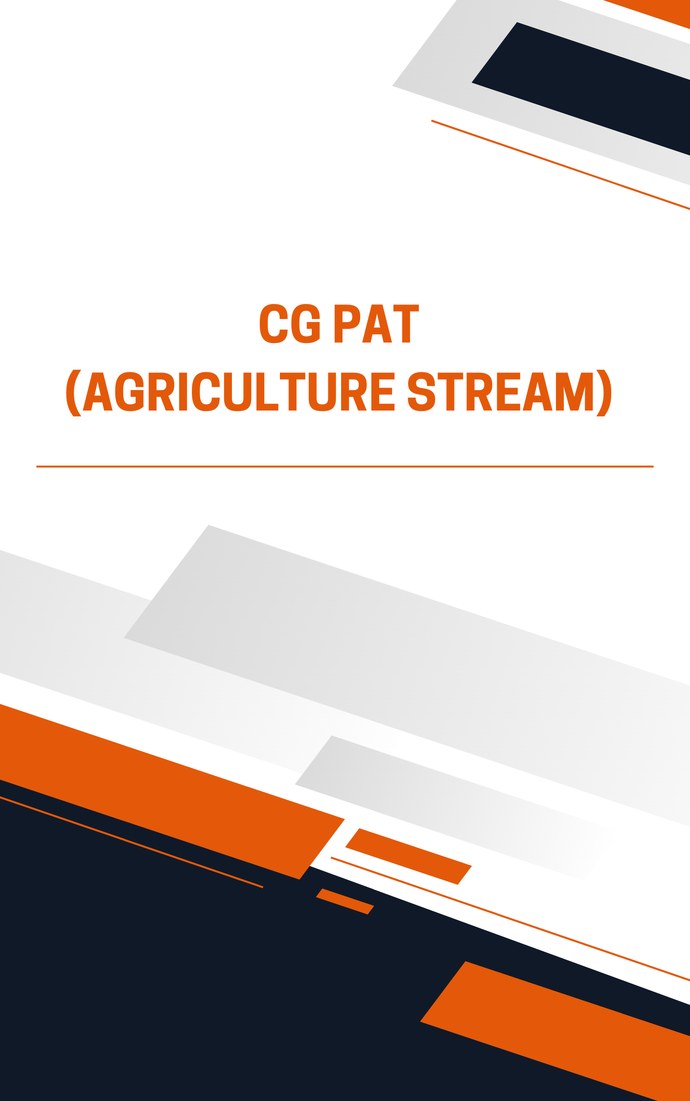 CG PAT Agriculture Stream Mock Test Free