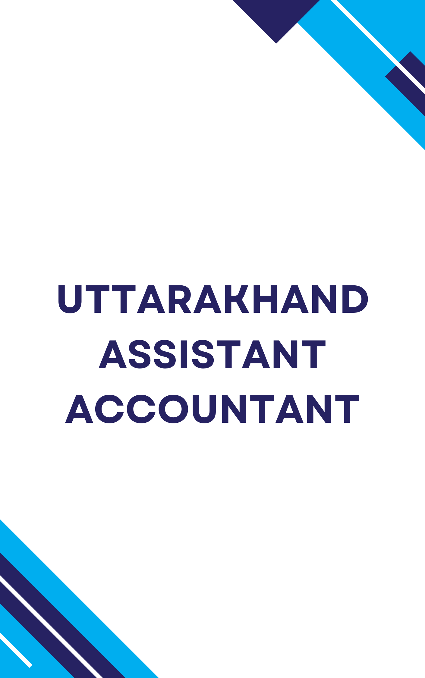 Uttarakhand Assistant Accountant Mock Test