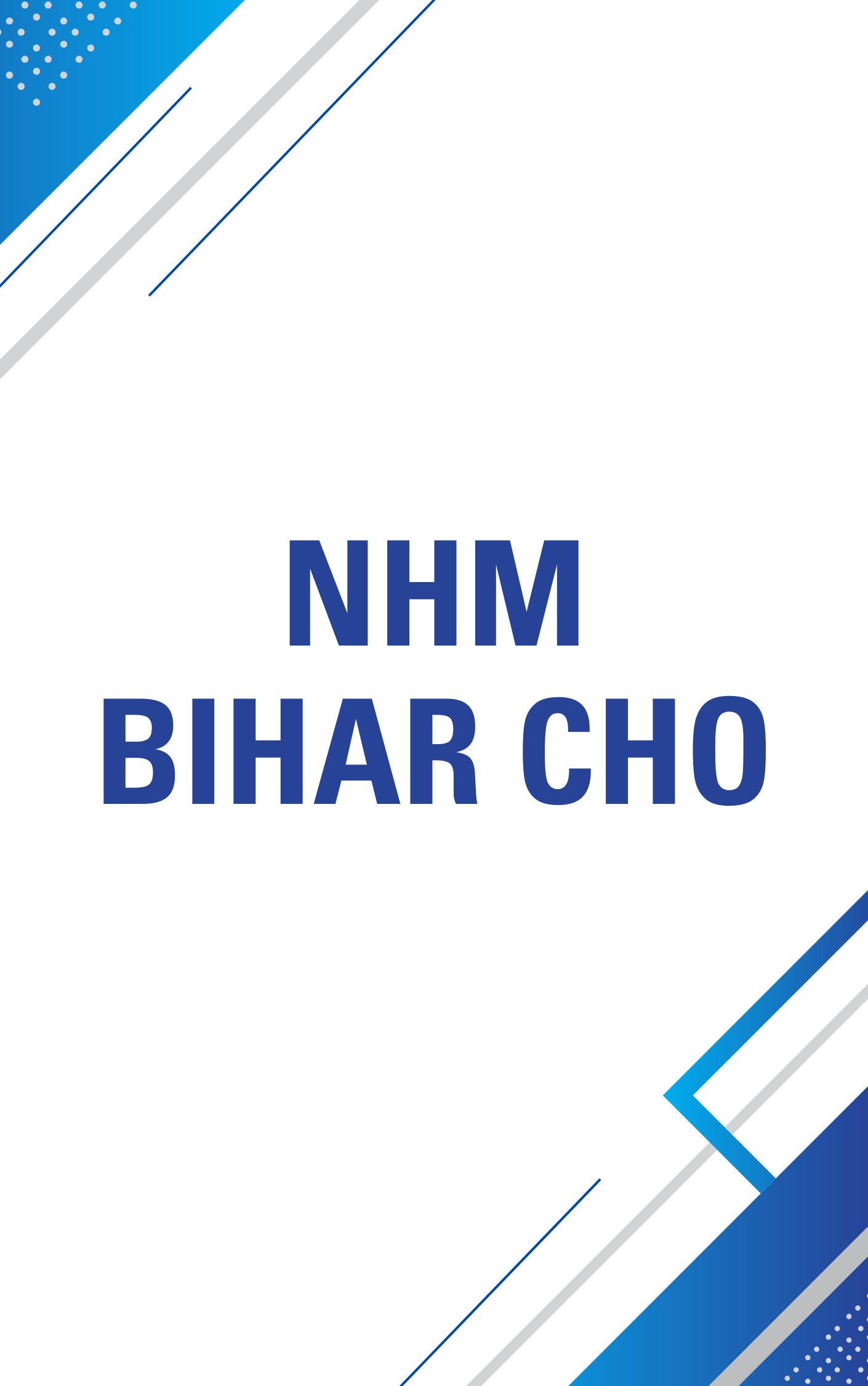 NHM Bihar CHO Important MCQ