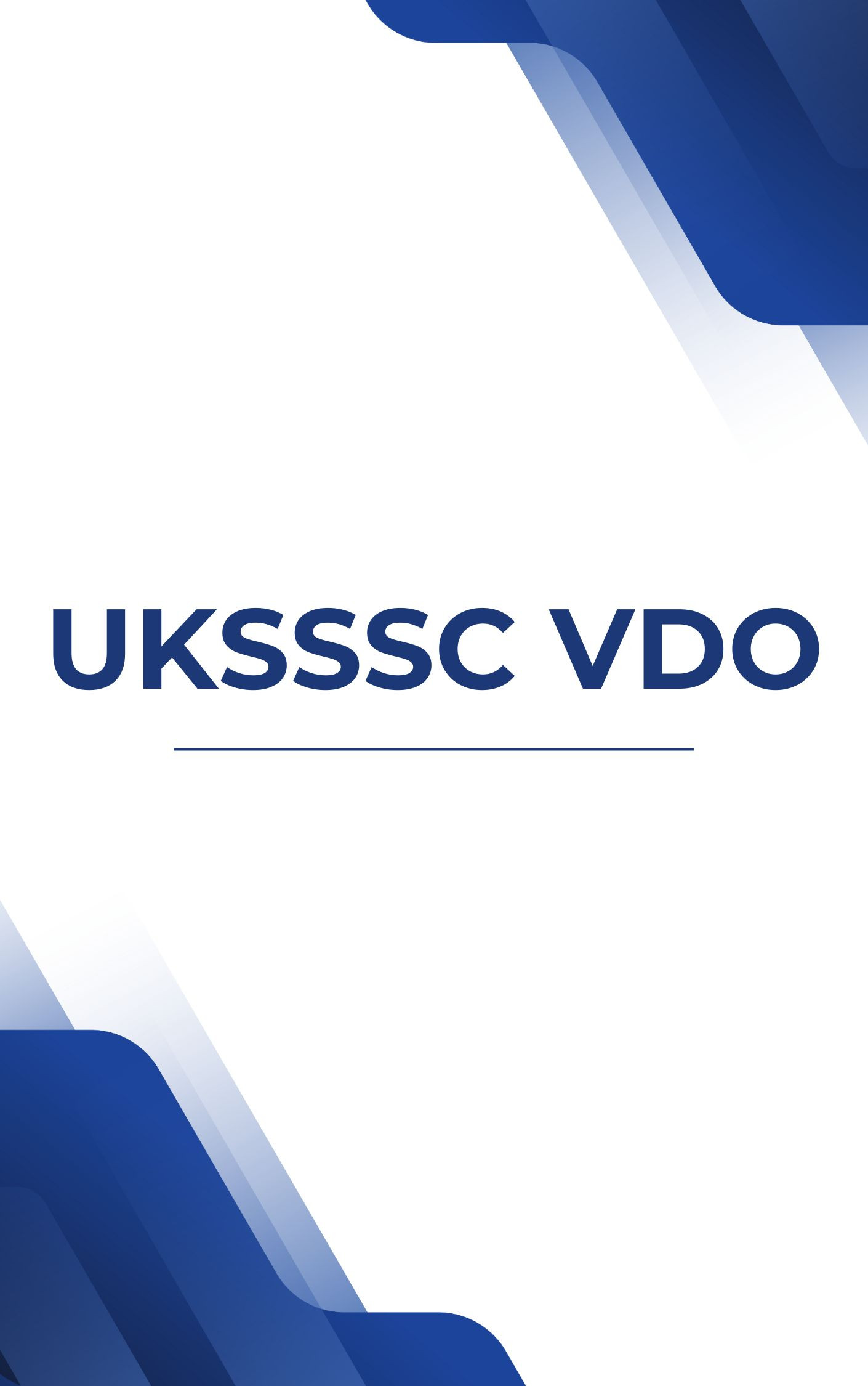 UKSSSC VDO Question with Answer