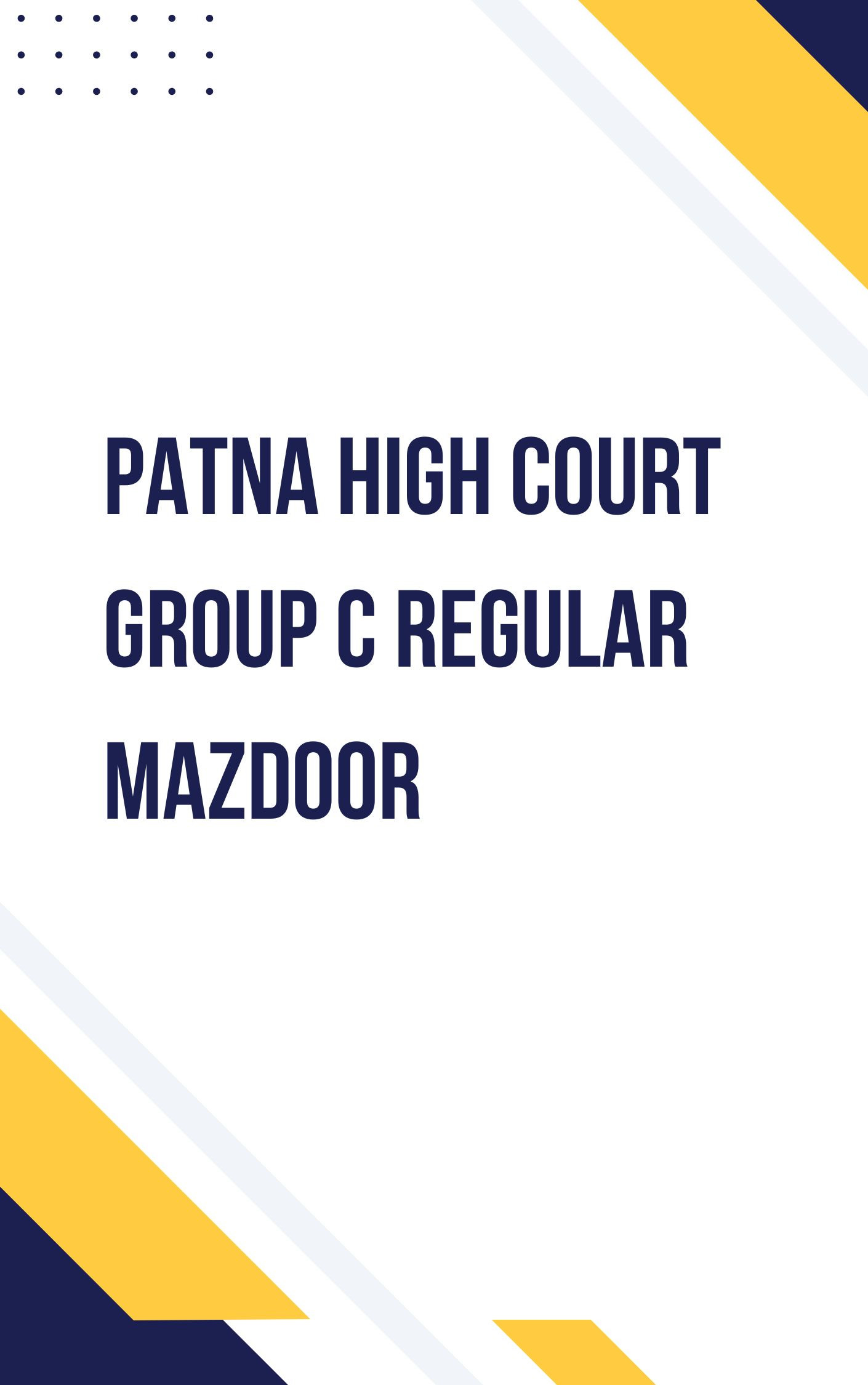 Patna High Court Group C Question Paper