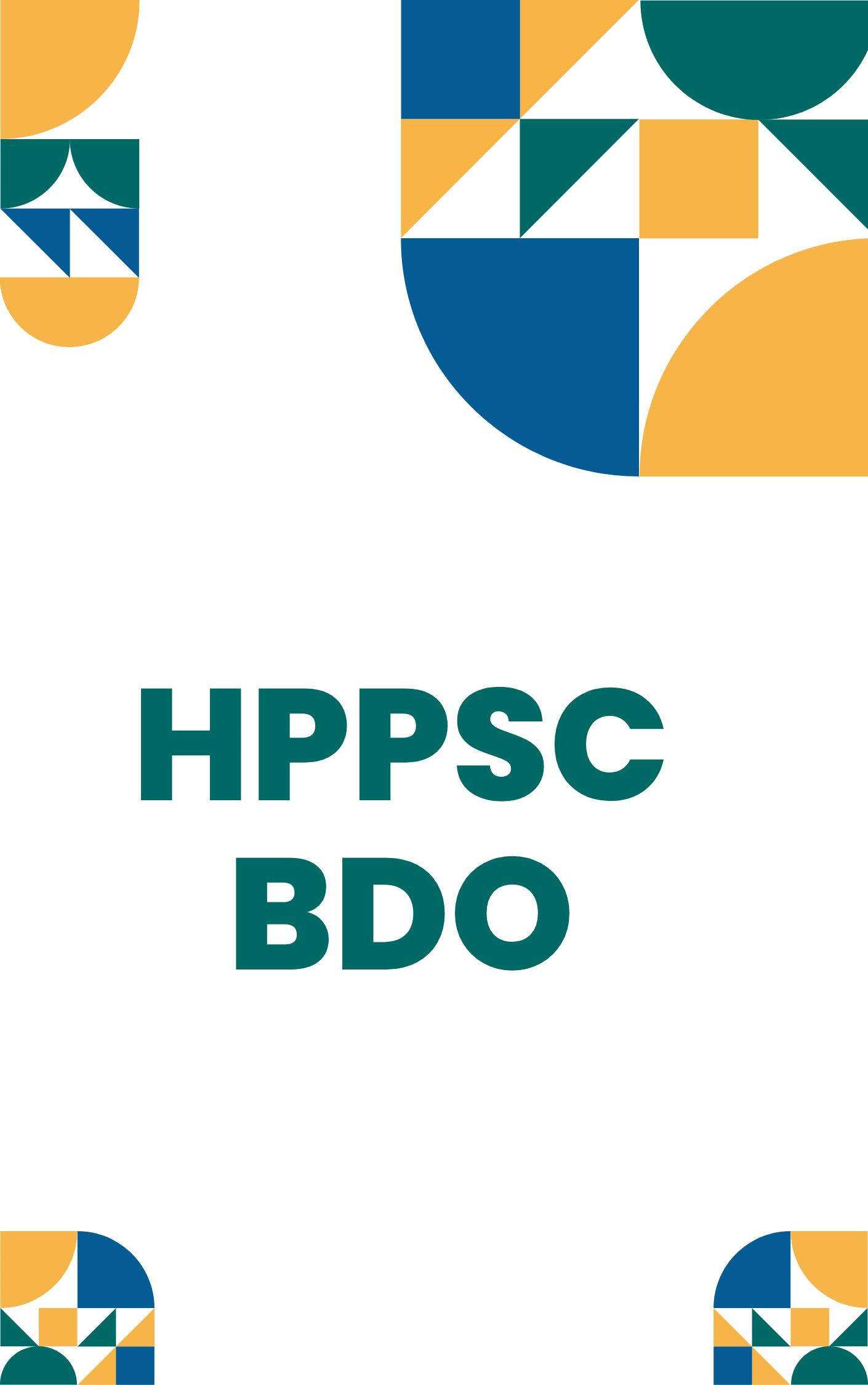 HPPSC BDO Mock Test Free