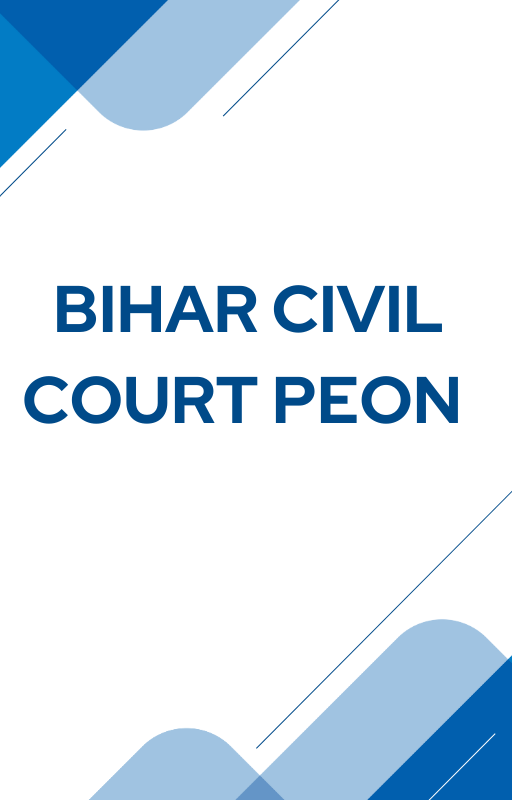 Bihar Civil Court Peon Sample Paper