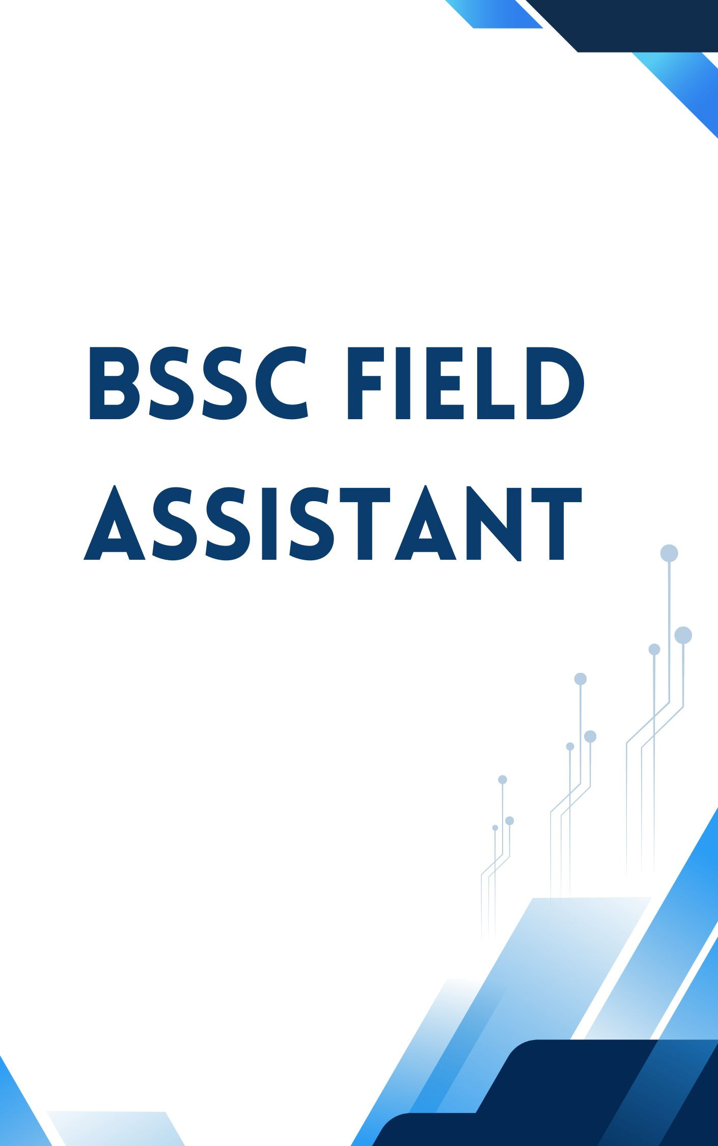 BSSC Field Assistant Online Test Series