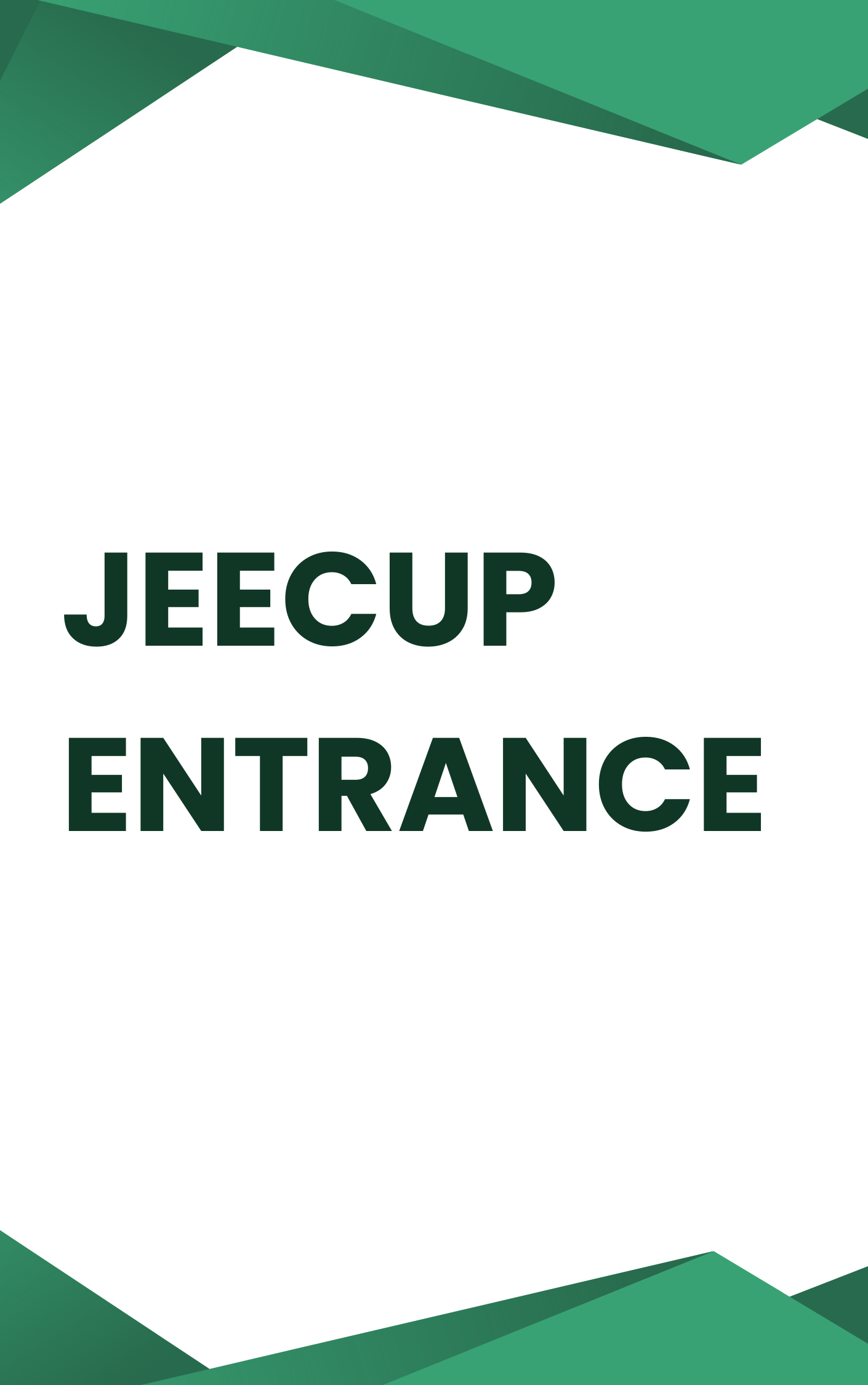 JEECUP Entrance Model Paper